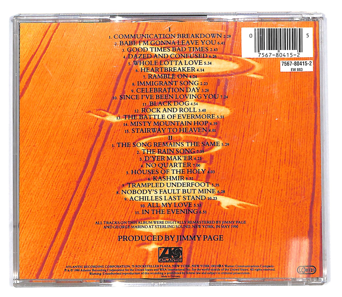 EBOND Led Zeppelin - Remasters (2 dischi) CD CD101358