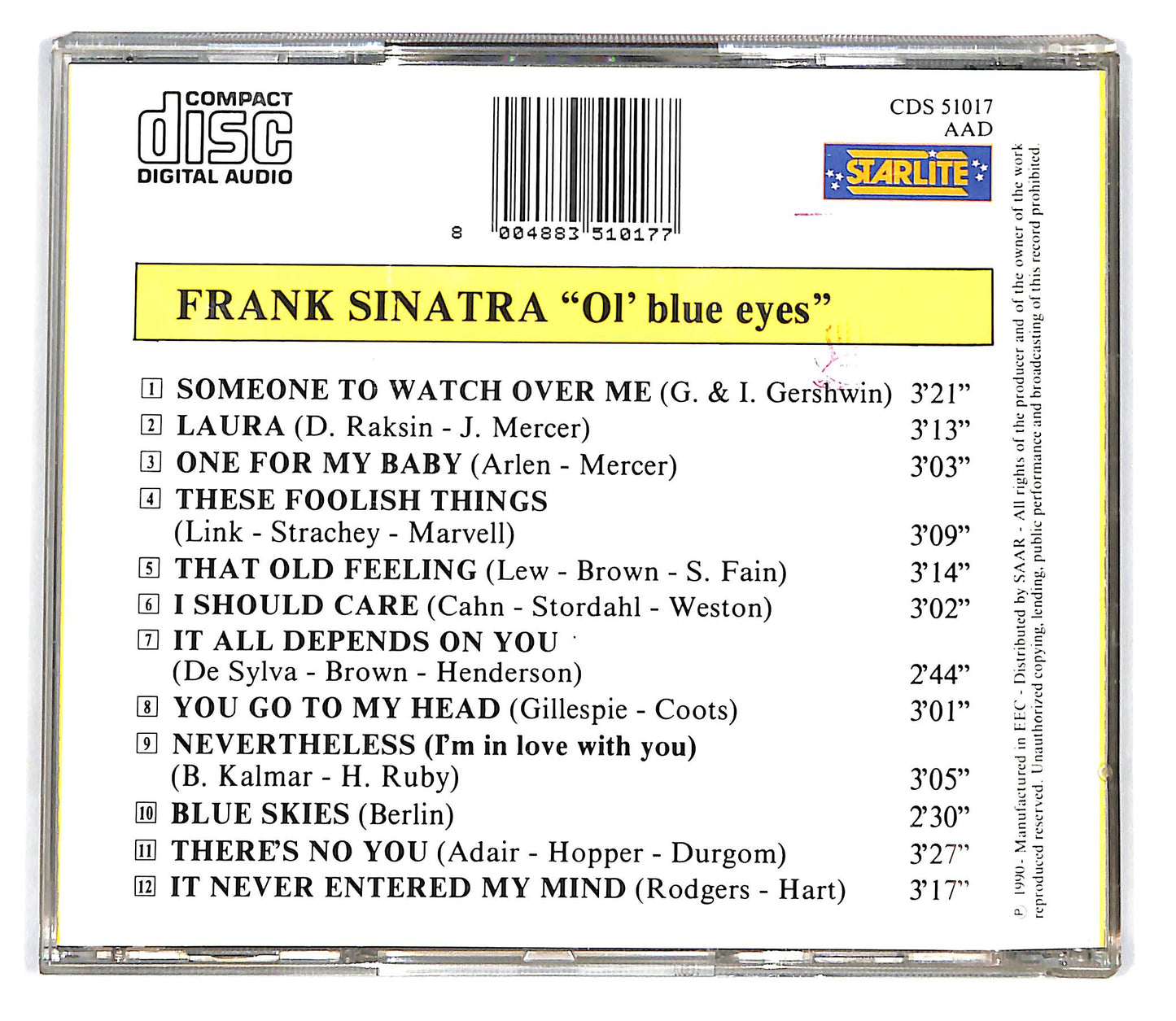 EBOND Frank Sinatra - Ol' Blue Eyes CD CD101415