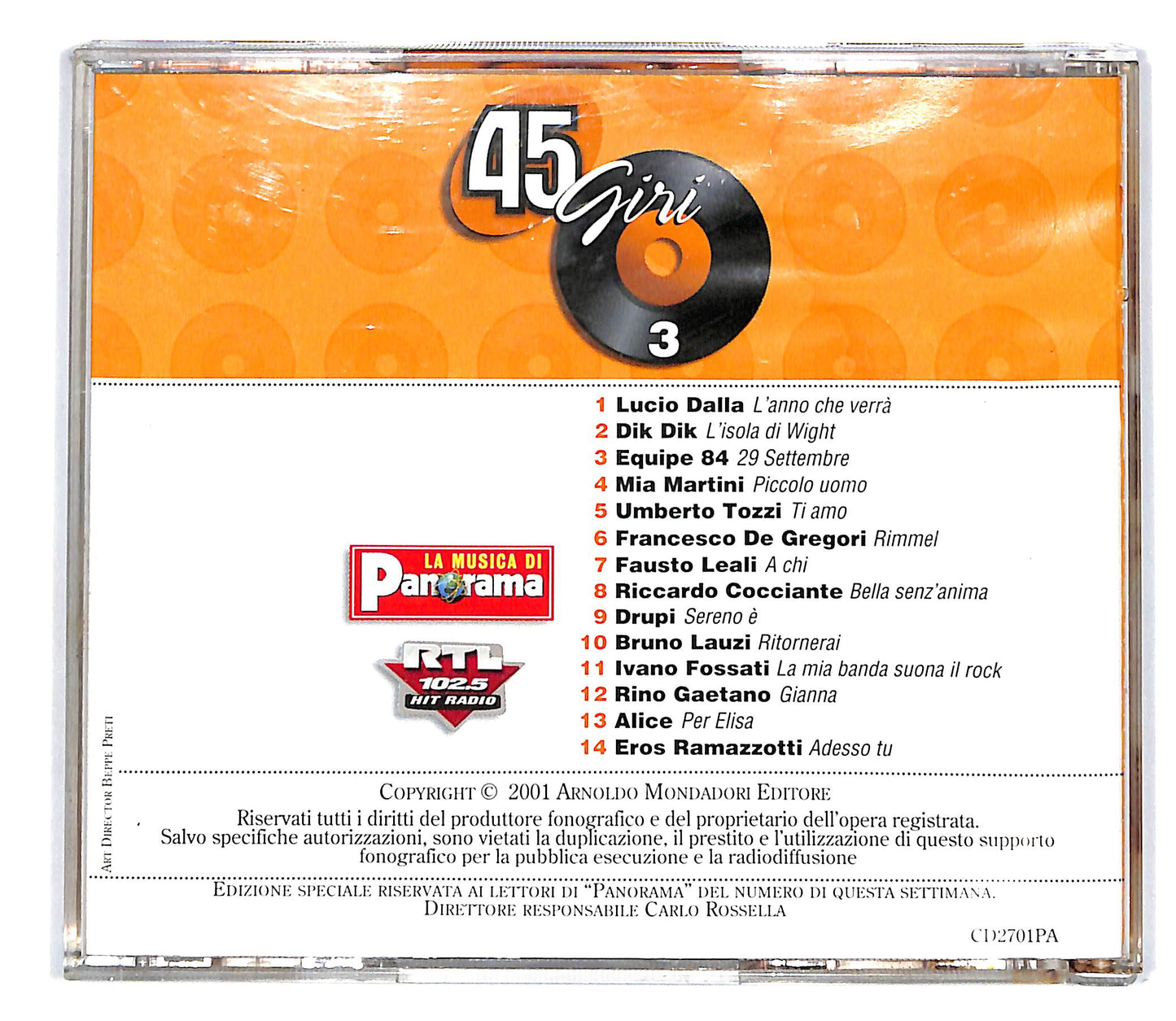 EBOND Various - 45 Giri Hit Parade Italiana Vol. 3 EDITORIALE CD CD101444