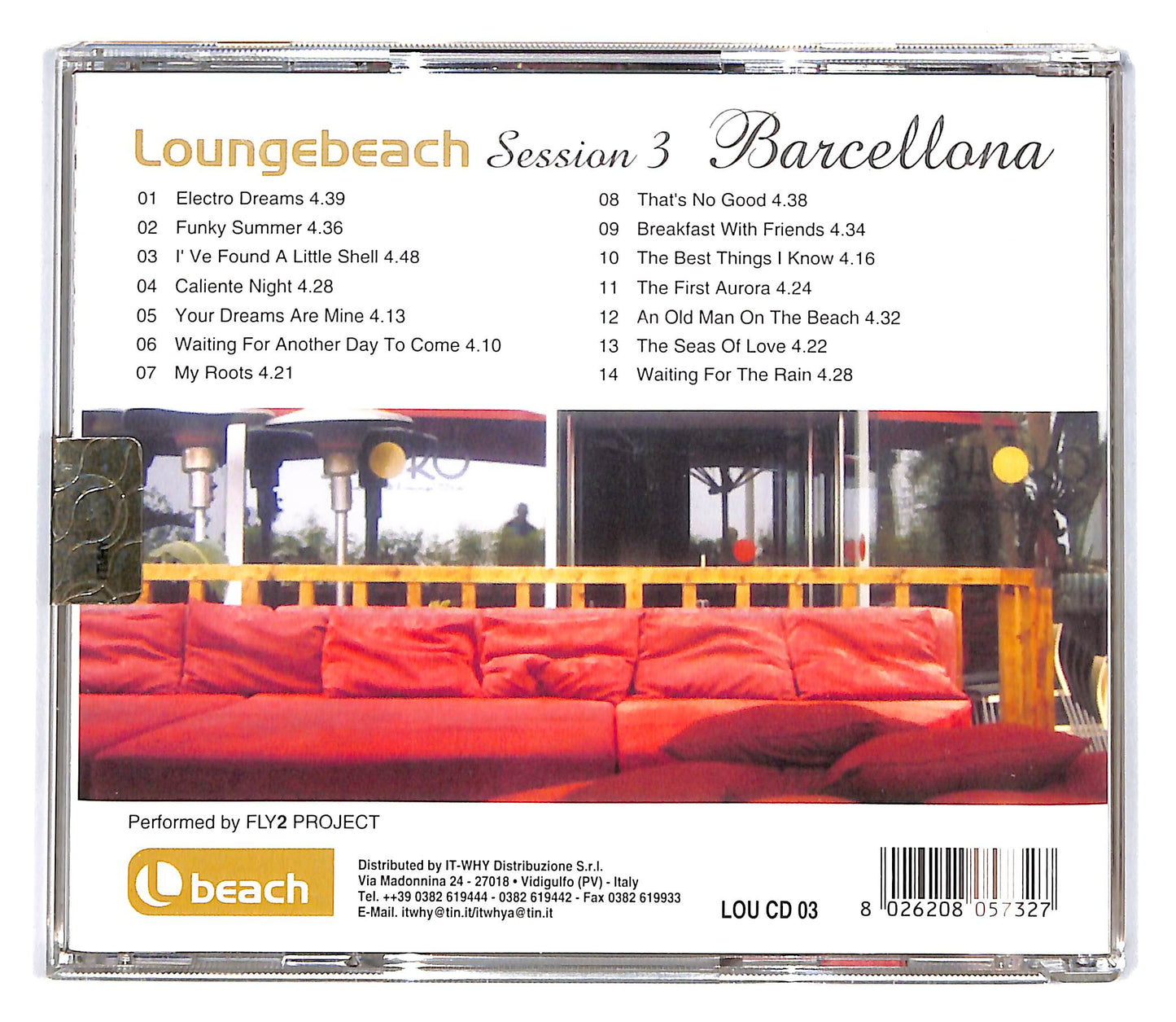 EBOND Fly2 Project - Loungebeach Session 3 Barcellona CD CD101509