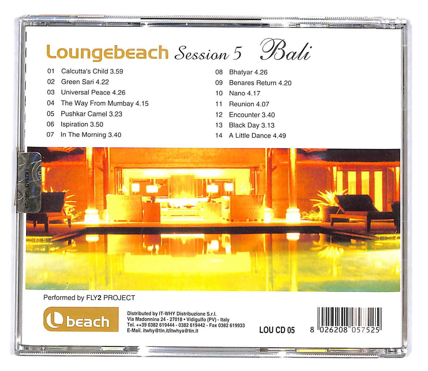 EBOND Fly2 Project - Loungebeach Session 5 Bali CD CD101512