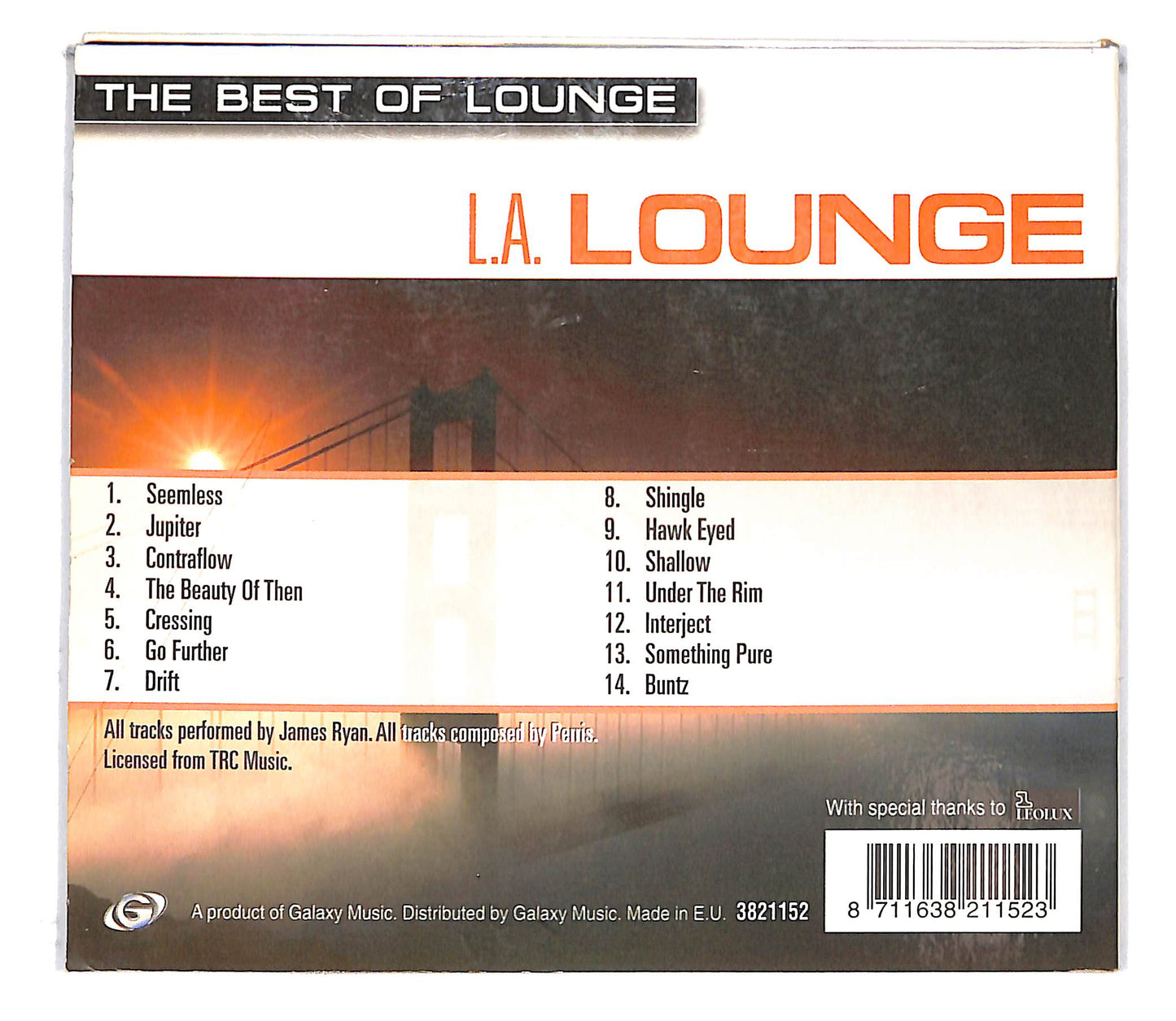 EBOND James Ryan - L.A. Lounge DIGIPACK CD CD101515