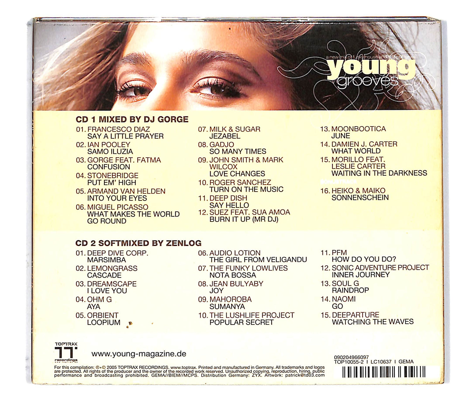 EBOND DJ Gorge Zenlog - Young Grooves DIGIPACK CD CD101518