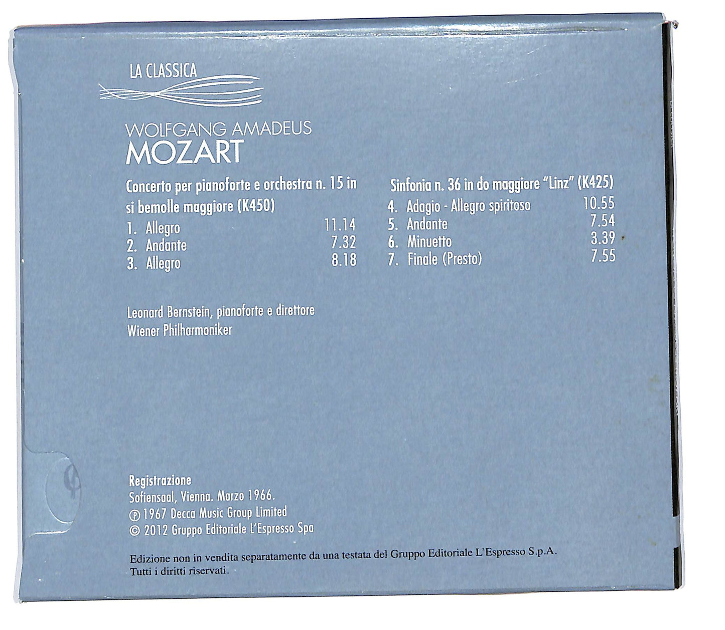 EBOND Mozart - Concerto per pianoforte e orchestra vol 2 DIGIPACK CD CD101605