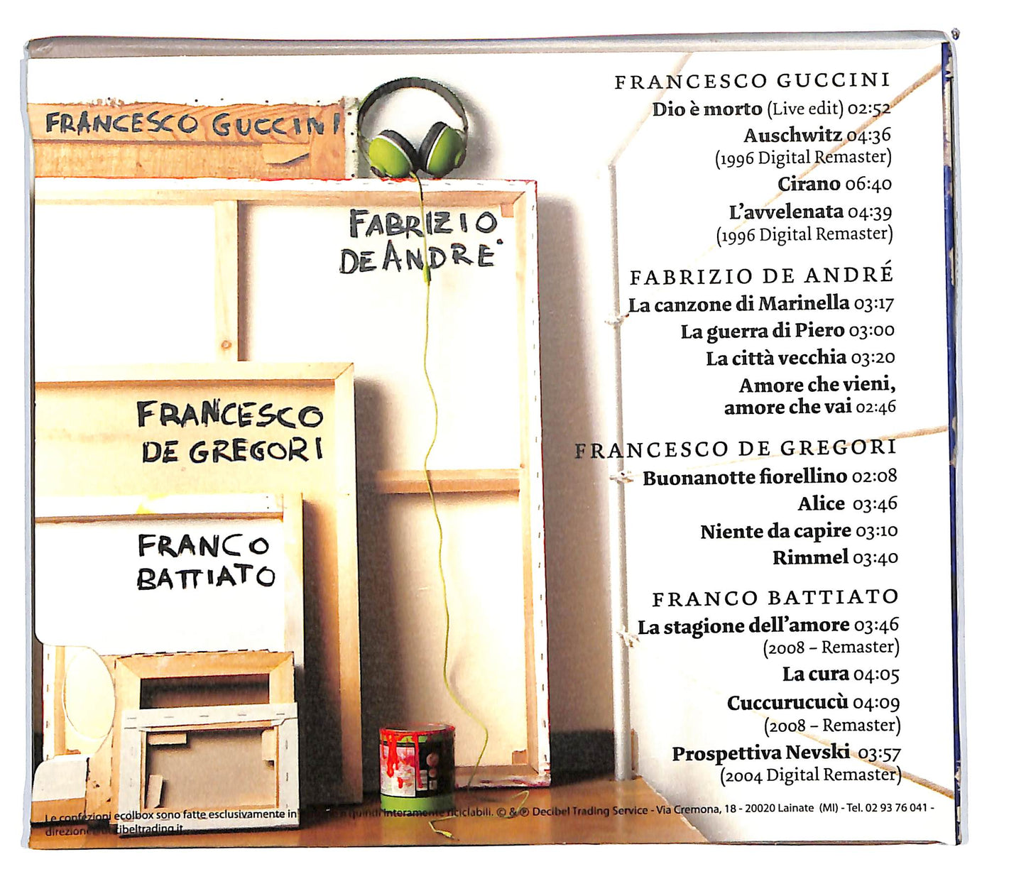 EBOND Guccini De Andre De Gregori Battiato - Cantautori vol 1 CD CD101616