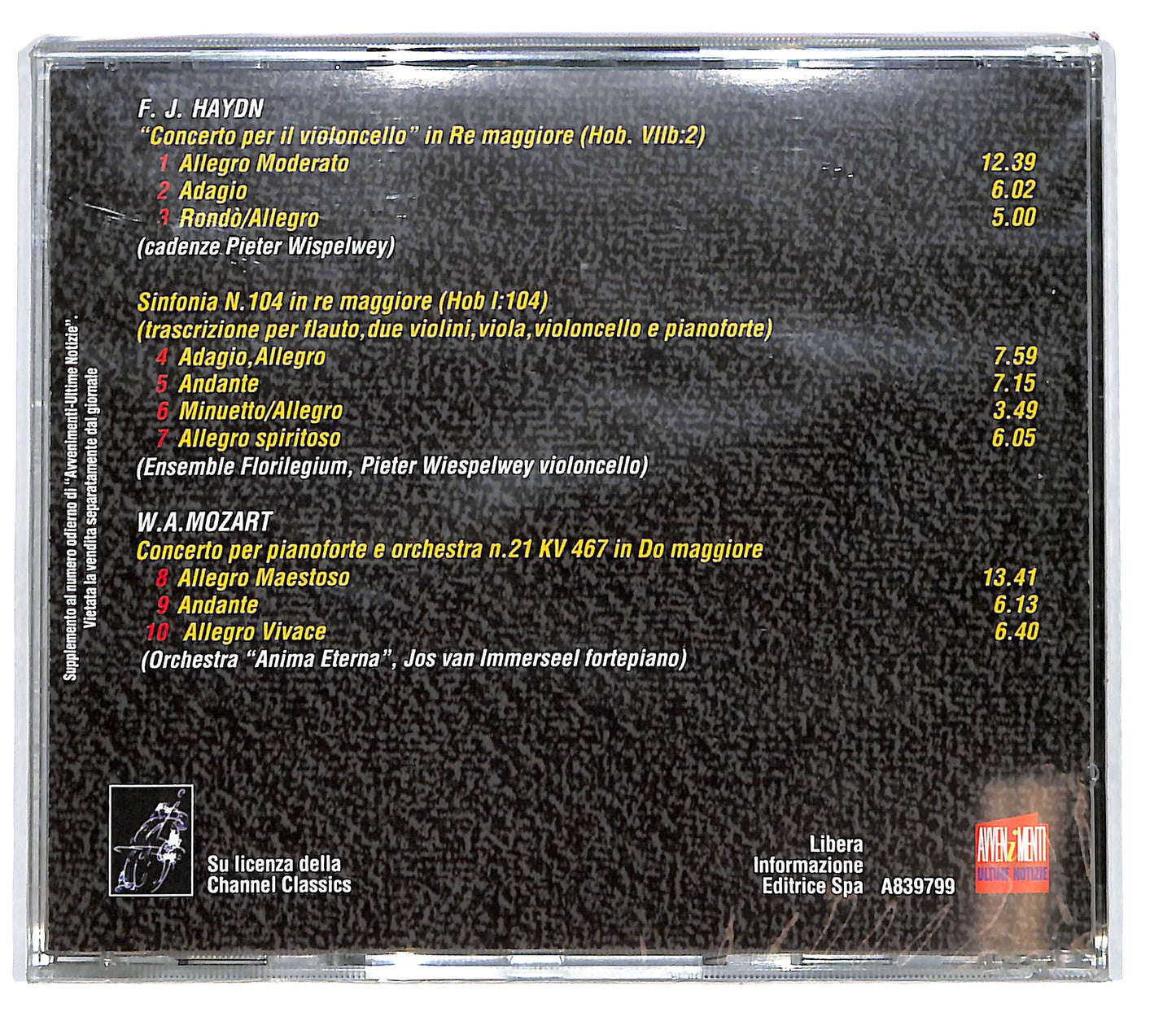 EBOND Haydn Mozart - i grandi del classicismo EDITORIALE CD CD101620