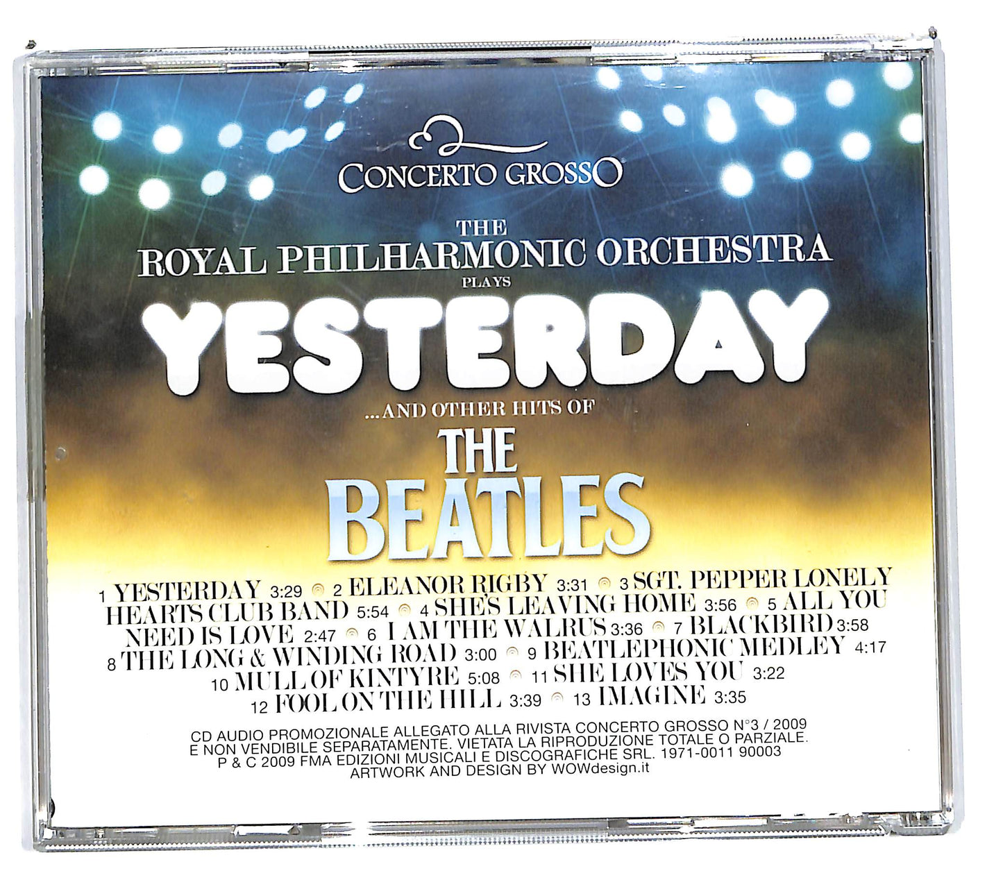 EBOND The Royal Philharmonic Orchestra - Plays Yesterday The Beatles EDITORIALE CD CD101623