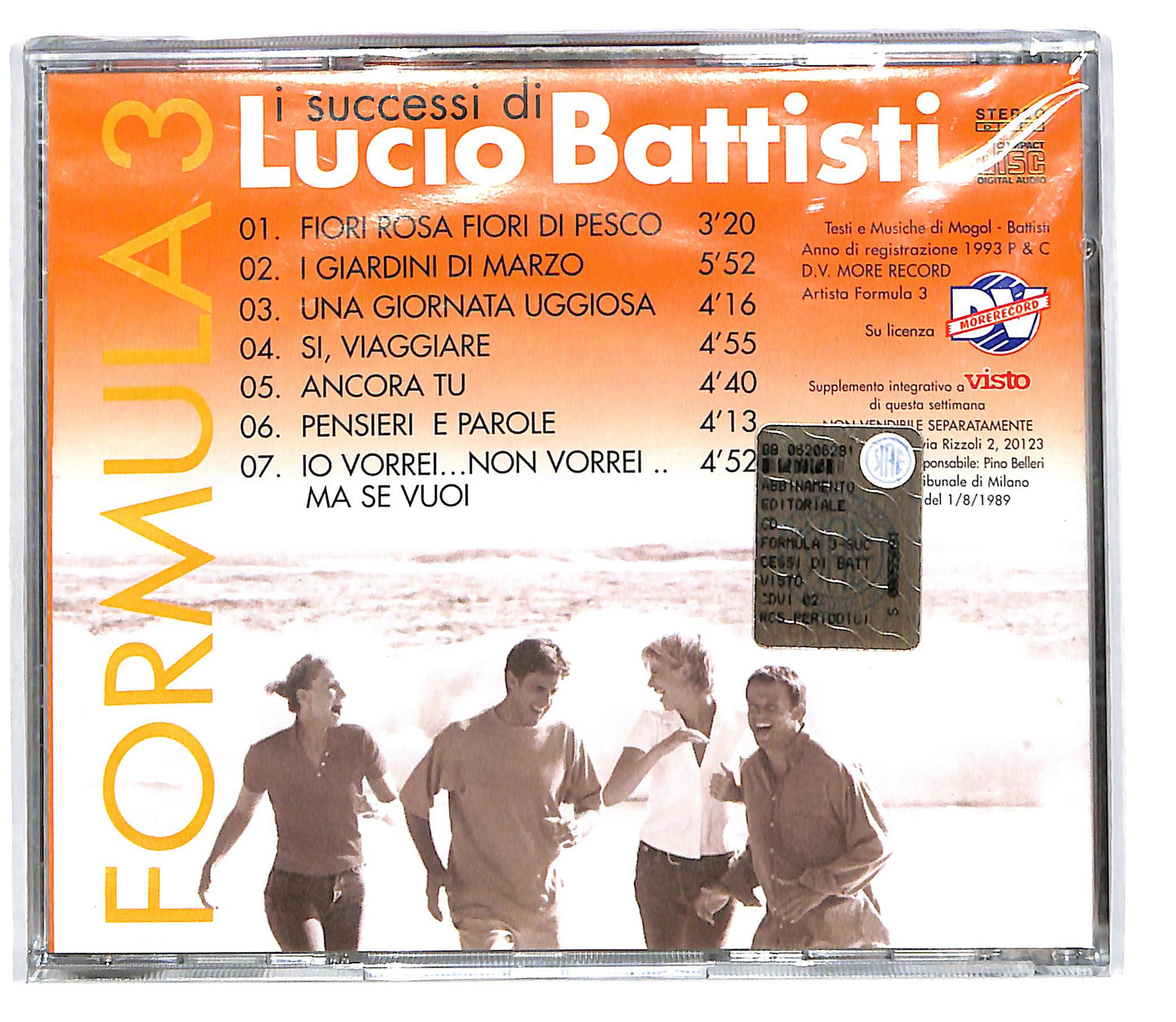 EBOND Formula 3 - I Successi Di Lucio Battisti vol.2 EDITORIALE CD CD101635