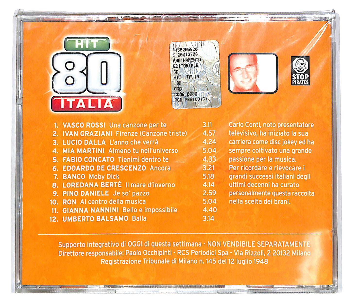 EBOND Various - Carlo Conti presenta Hit 80 Italia EDITORIALE CD CD101636