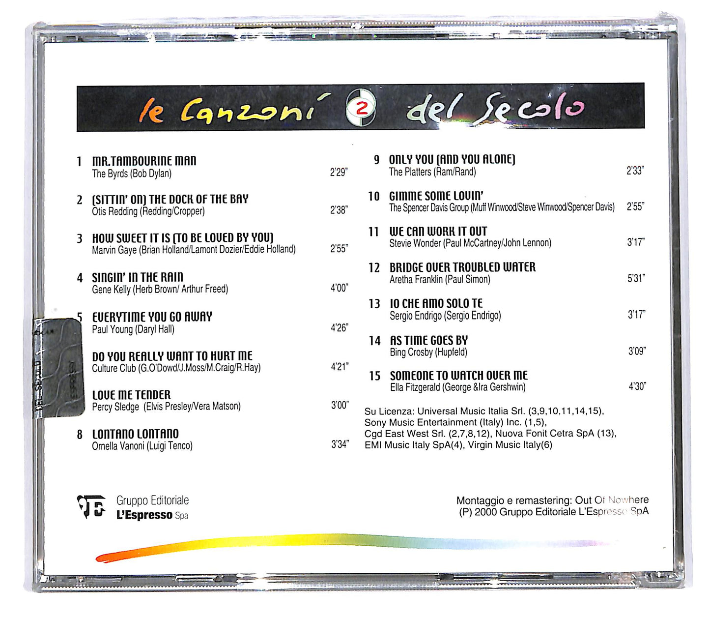 EBOND Various - Le Canzoni Del Secolo - 2 EDITORIALE CD CD101641