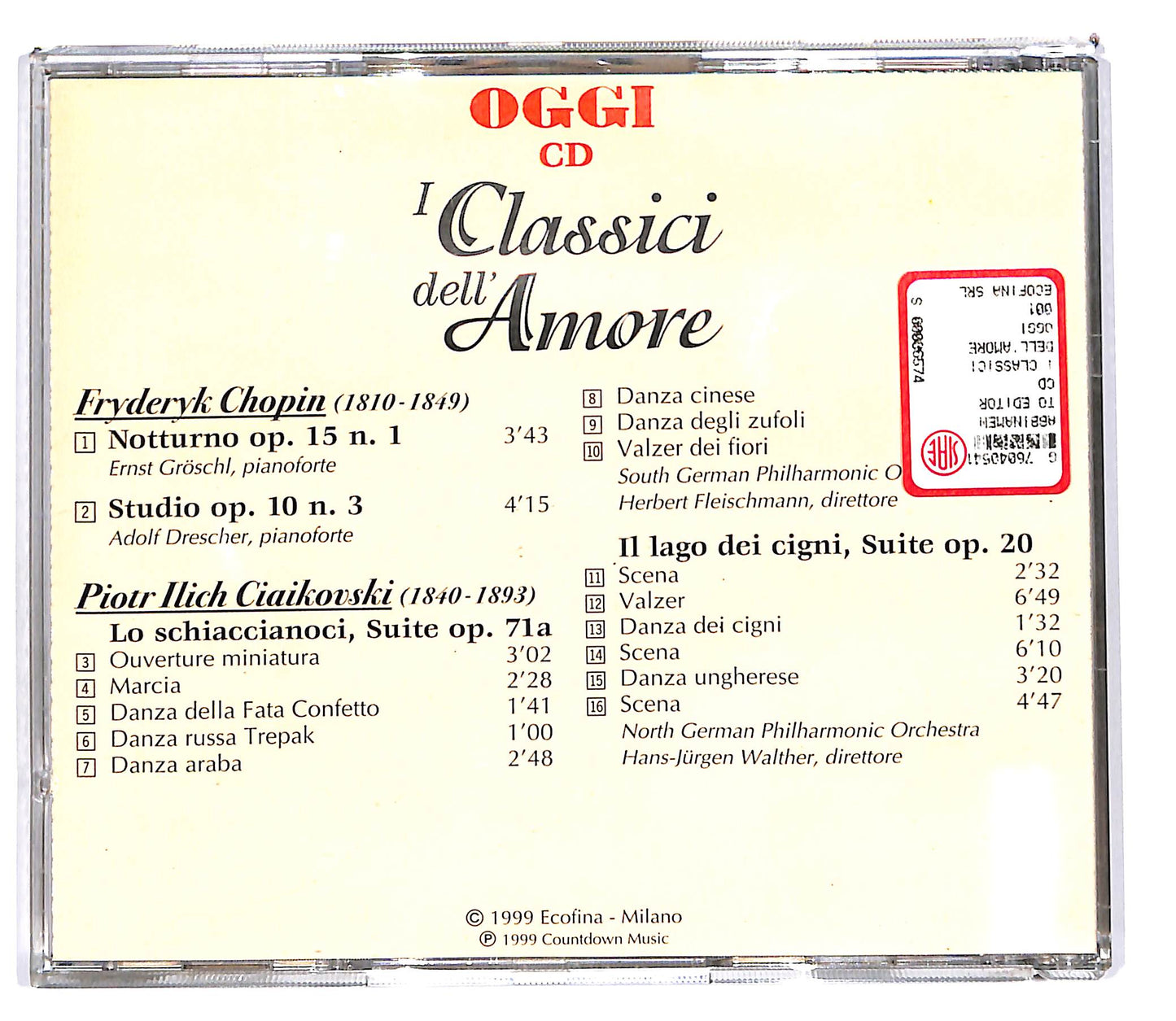 EBOND Various - I Classici Dell'Amore vol 1 EDITORIALE CD CD101642
