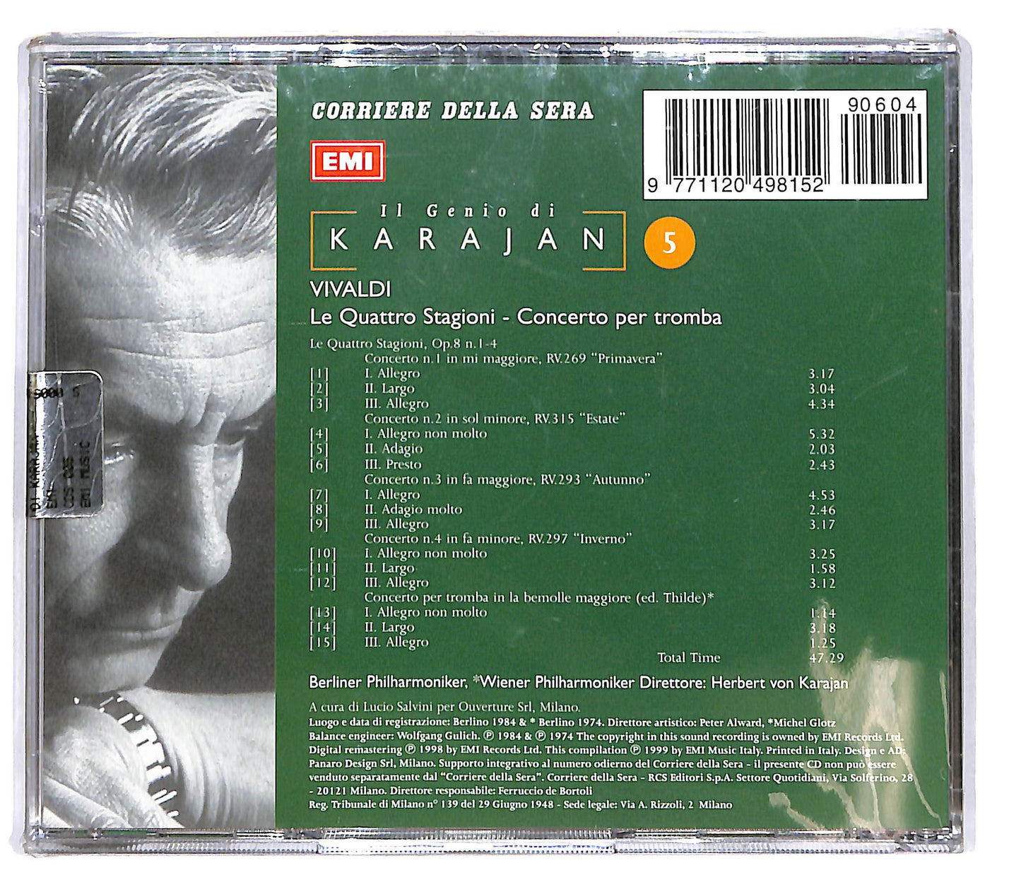 EBOND Il Genio Di Karajan 5 - Le Quattro Stagioni Concerto Per Tromba CD CD101650