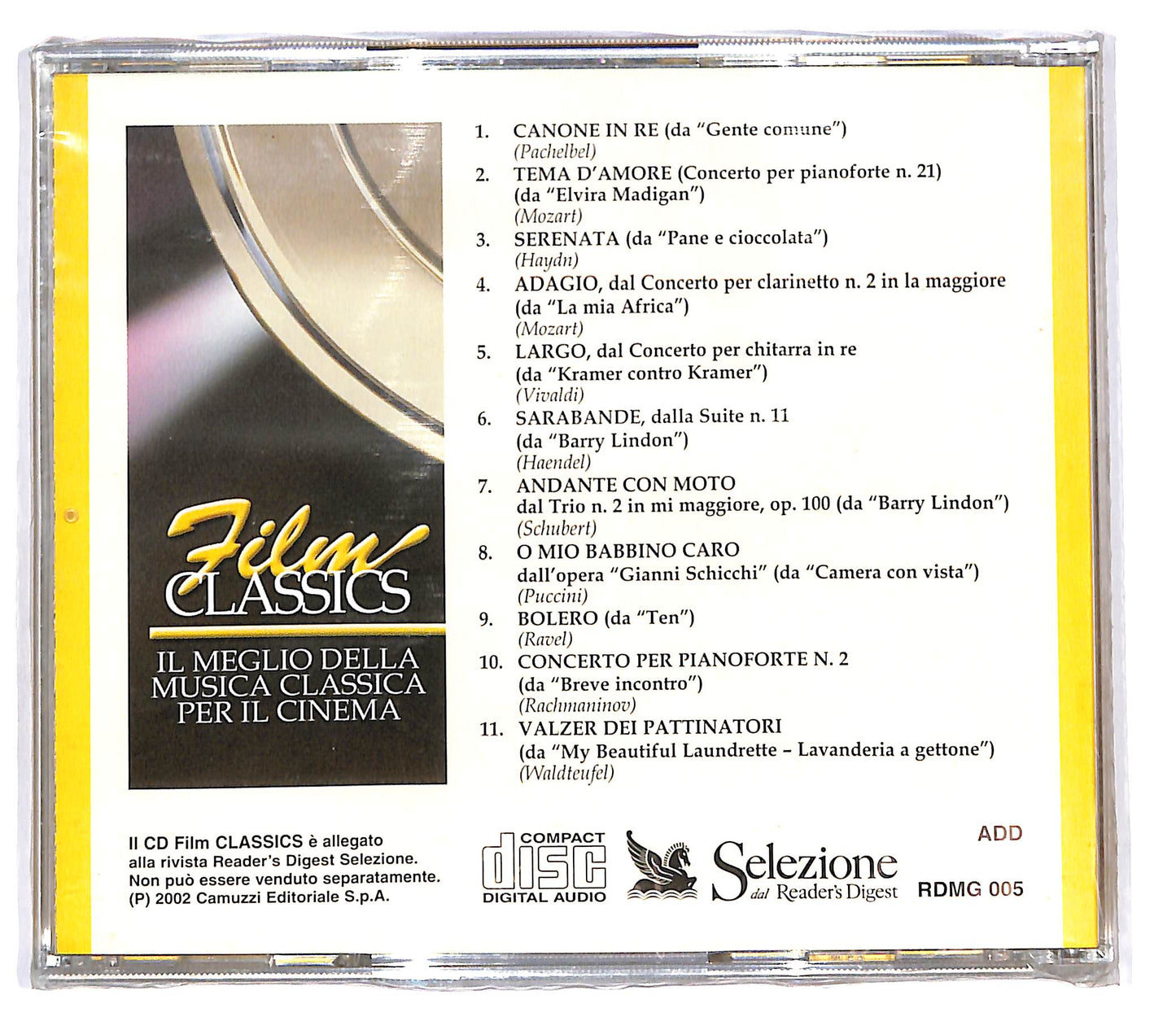 EBOND Various - Film Classics il meglio della musica classica il cinema EDITORIALE CD CD101665