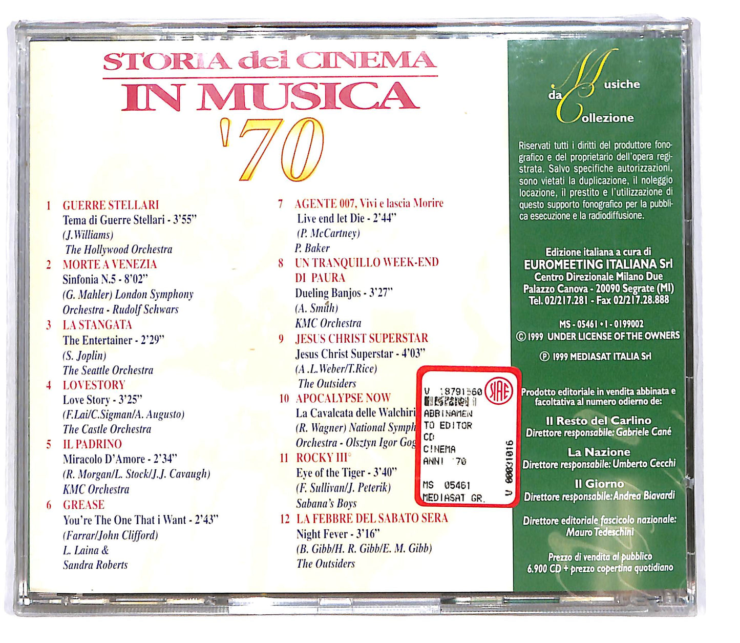 EBOND Various - Storia Del Cinema In Musica '70 EDITORIALE CD CD101668