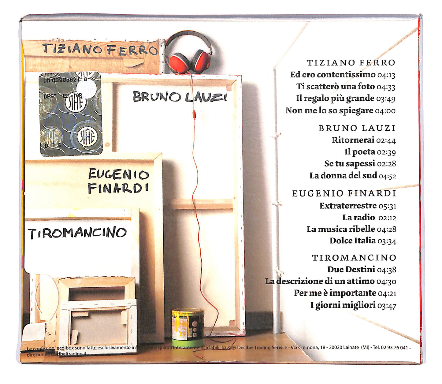EBOND Ferro Lauzi Finardi Tiromancino - Cantautori vol2 DIGIPACK CD CD101704
