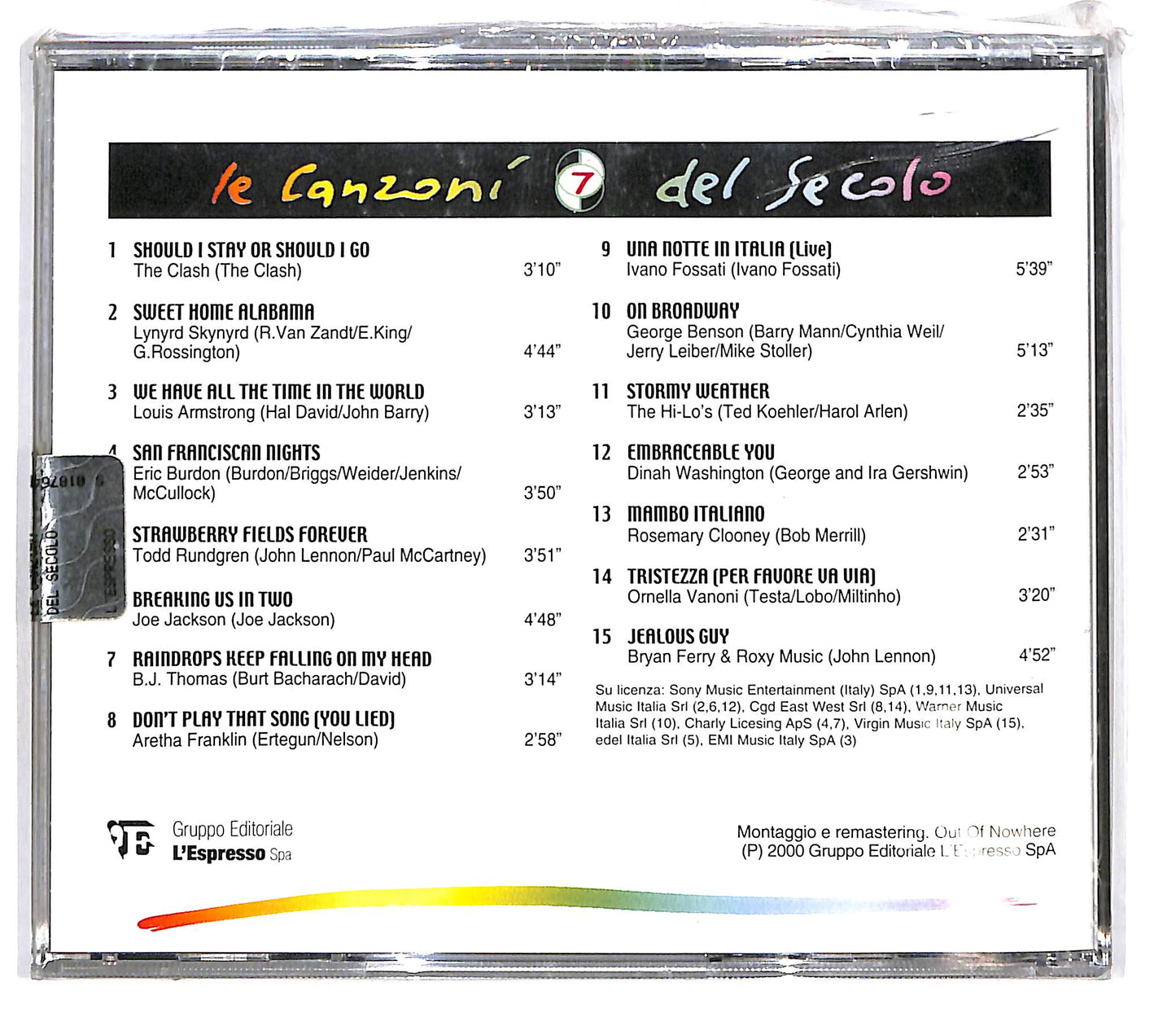 EBOND Various - Le Canzoni del Secolo vol 7 EDITORIALE CD CD101728