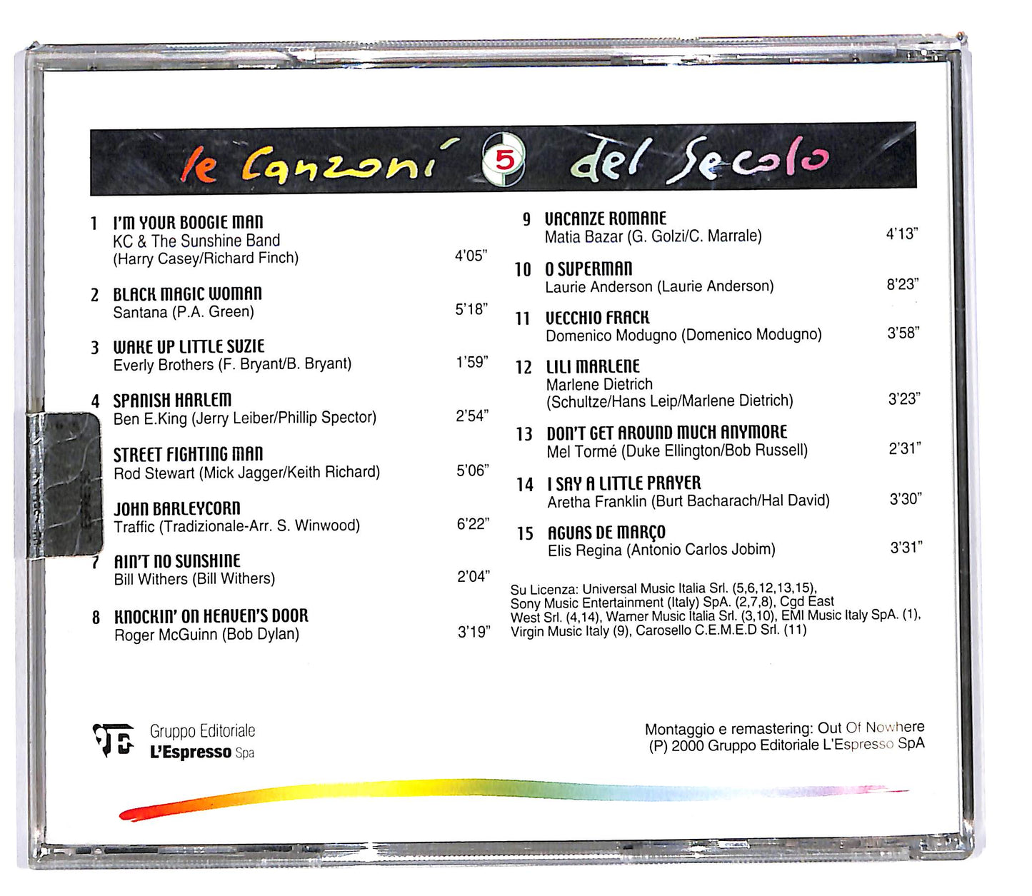 EBOND Various - Le Canzoni Del Secolo vol 5 EDITORIALE CD CD101756