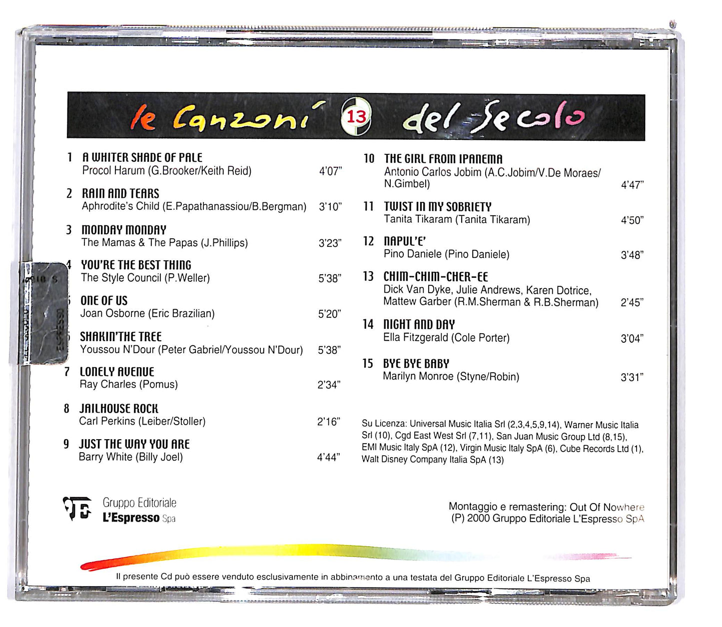 EBOND Various - Le Canzoni Del Secolo vol13 EDITORIALE CD CD101766