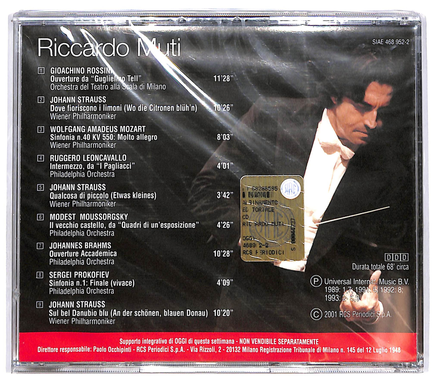 EBOND Riccardo Muti - Grandi Direttori D'Orchestra EDITORIALE CD CD101803