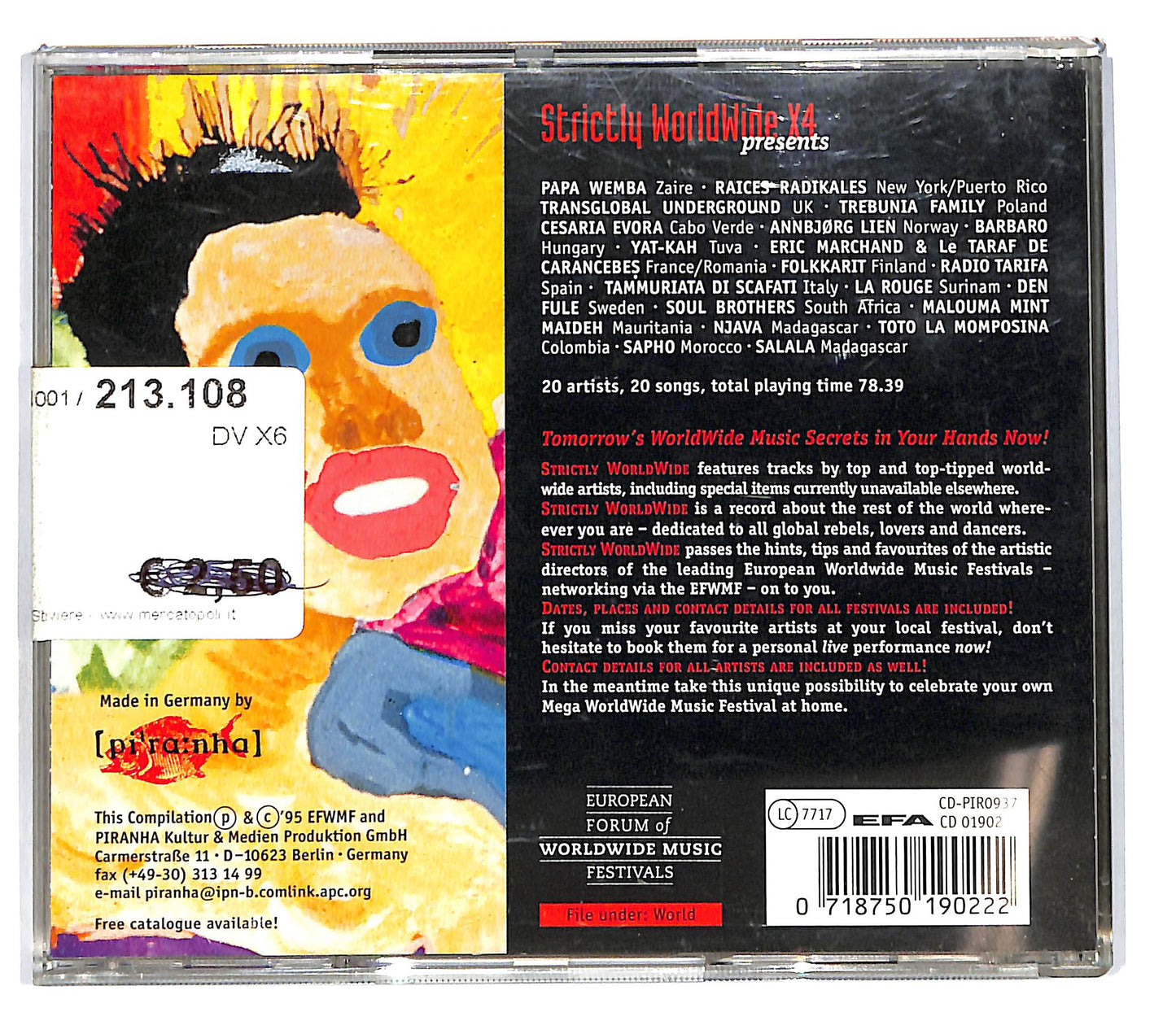 EBOND Various - Strictly Worldwide X4 CD CD101816
