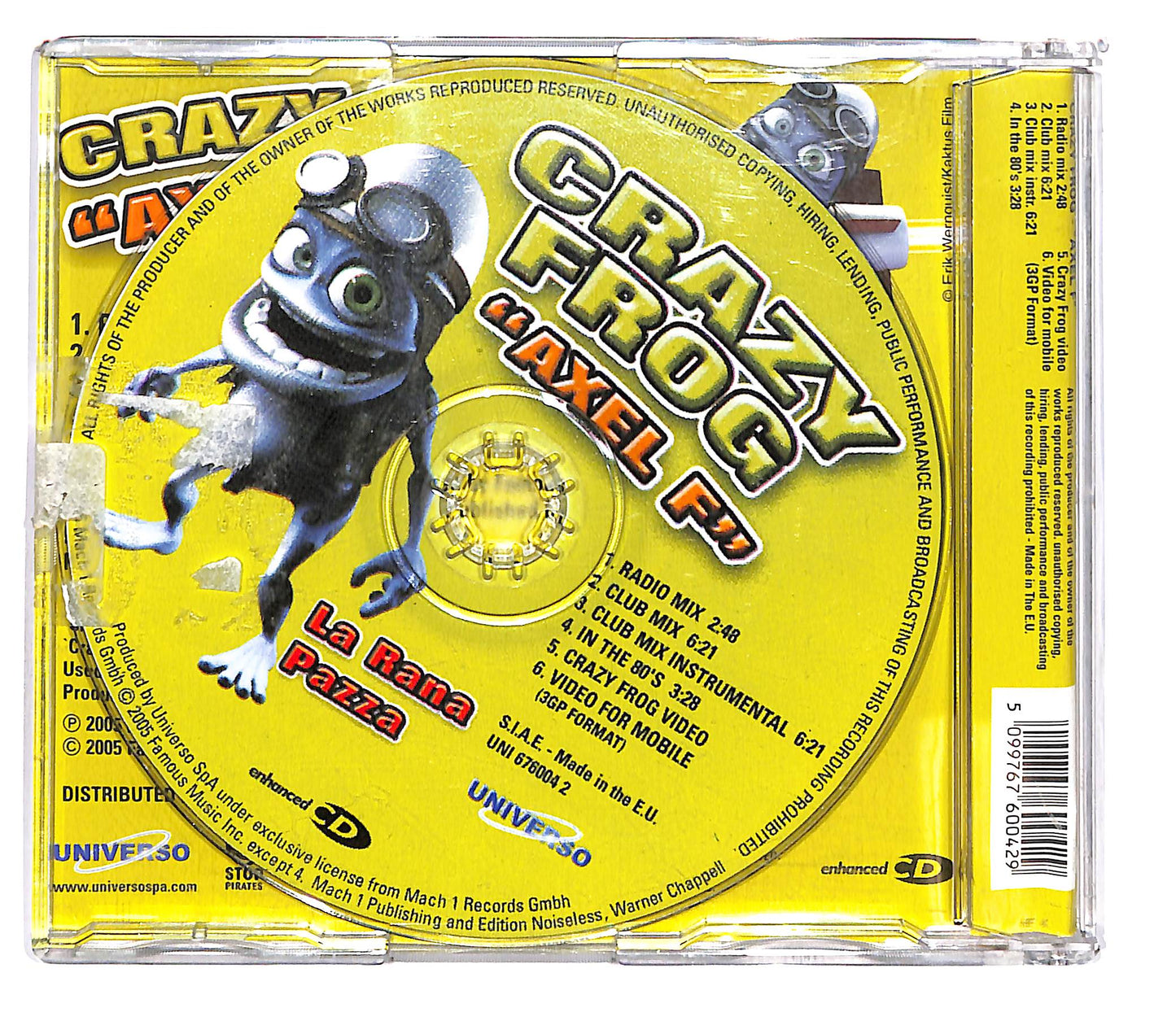 EBOND Crazy Frog - Axel F - La Rana Pazza CD CD101825