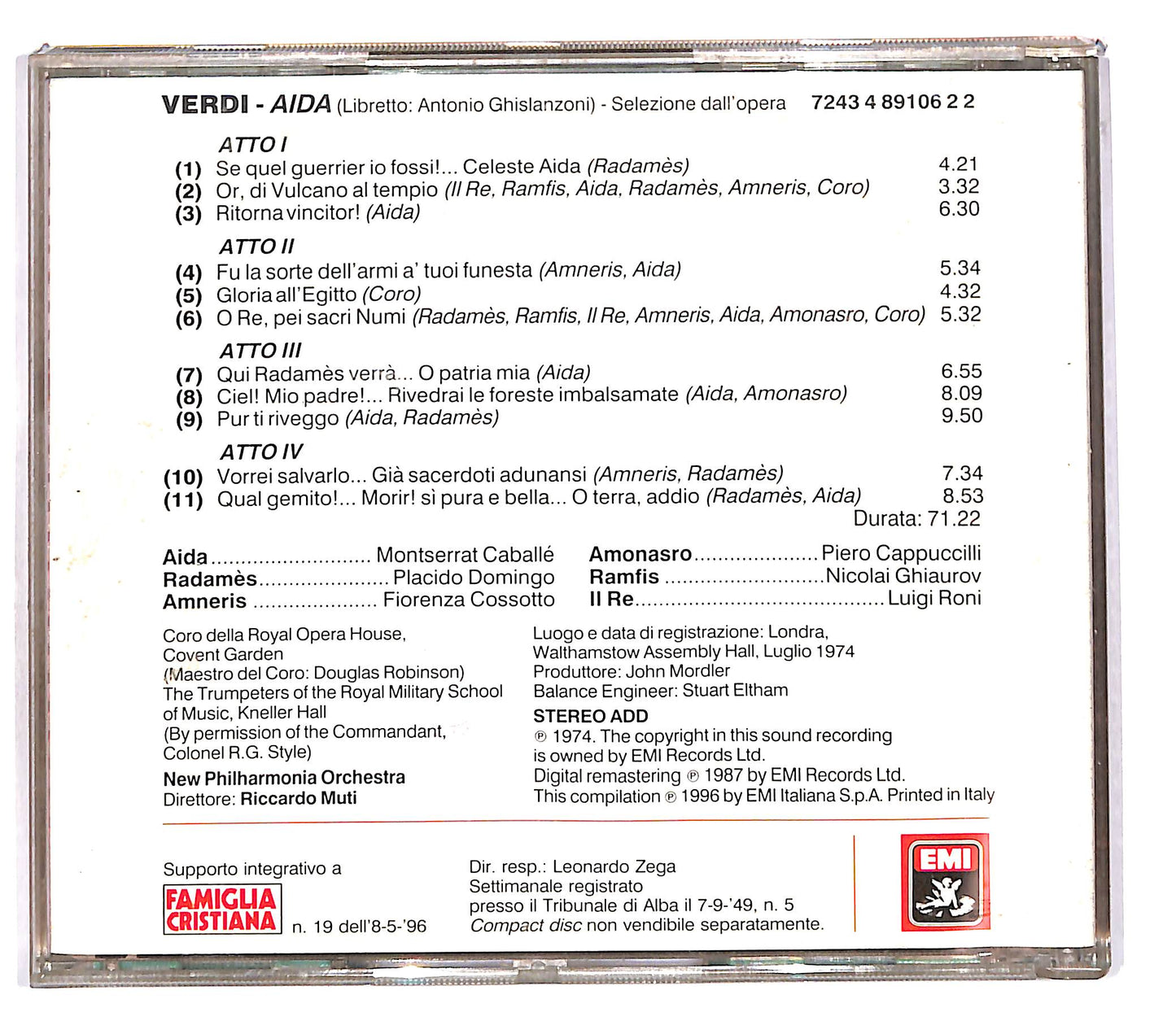 EBOND Verdi - Aida Le Pagine Piu Belle EDITORIALE CD CD101832