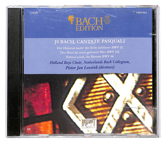 EBOND Js Bach - tre cantate Pasquali EDITORIALE CD CD101903