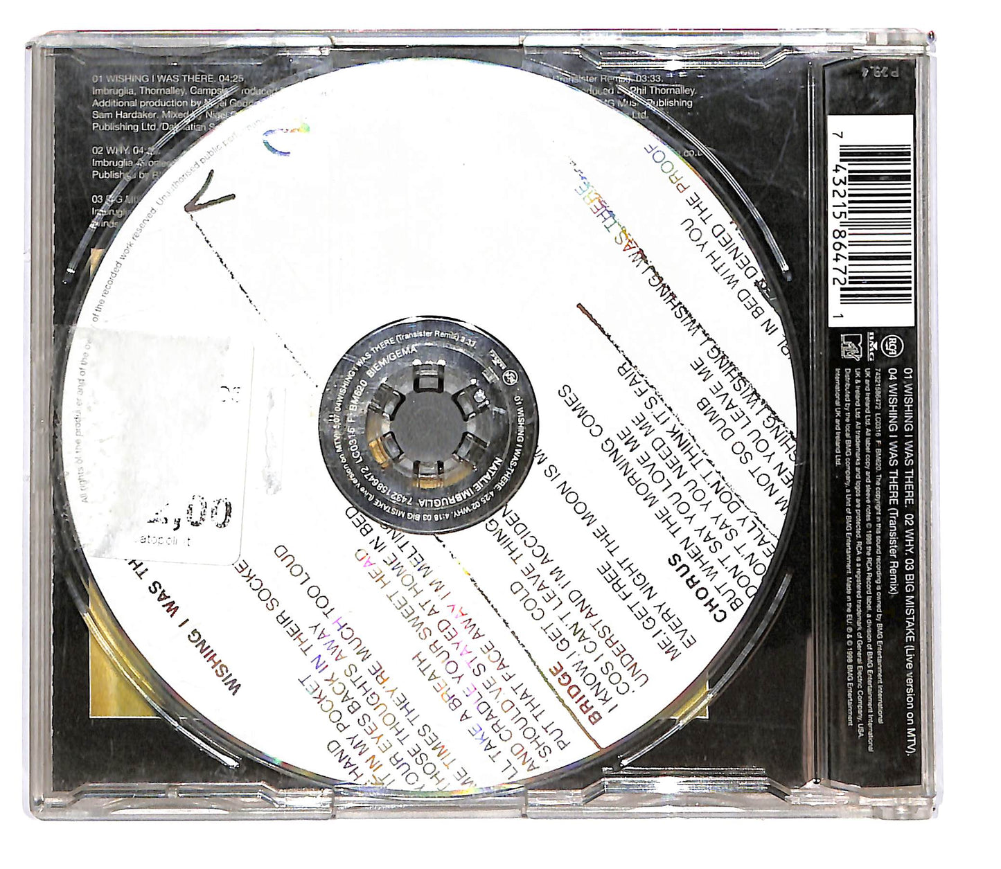 EBOND Natalie Imbruglia - Wishing I Was There CD CD101905