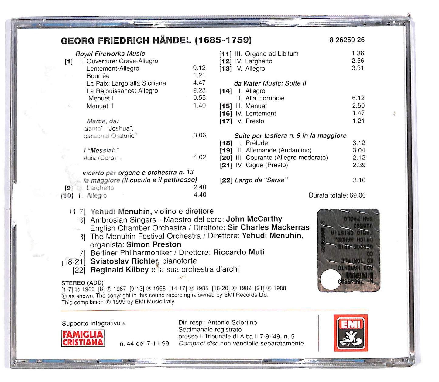 EBOND I Grandi Concerti - Georg Friedrich Handel EDITORIALE CD CD101923