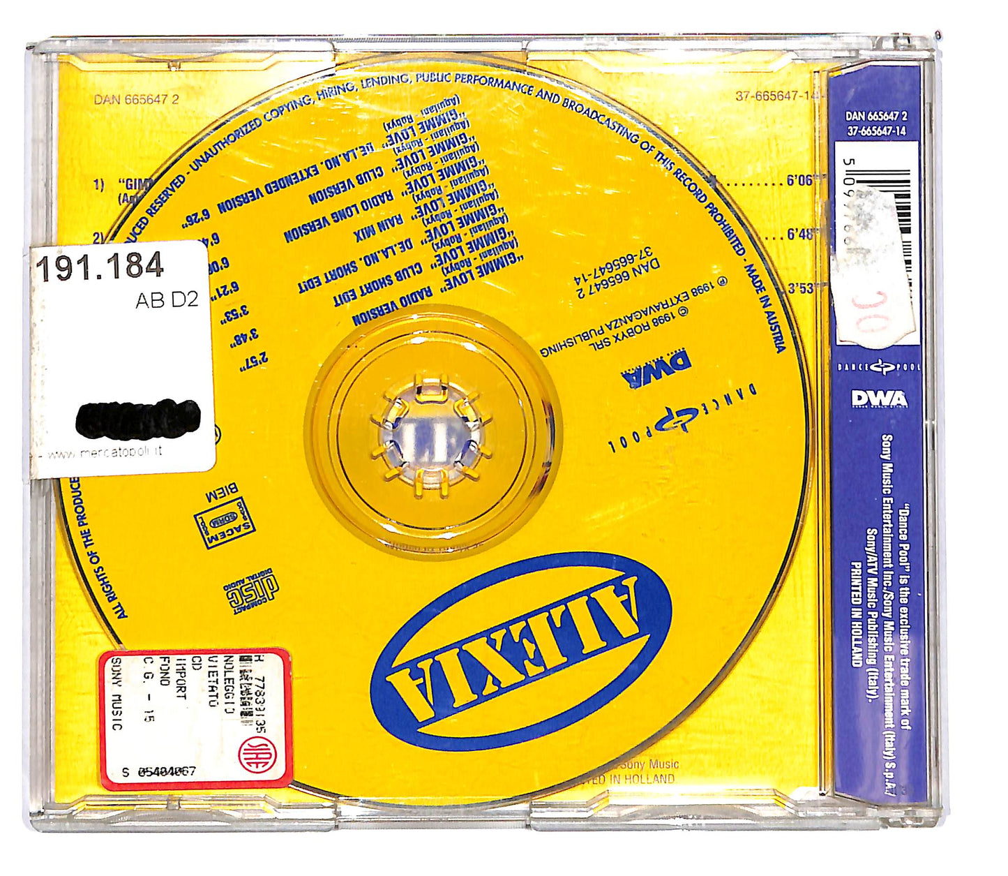 EBOND Alexia - Gimme Love CD CD101925
