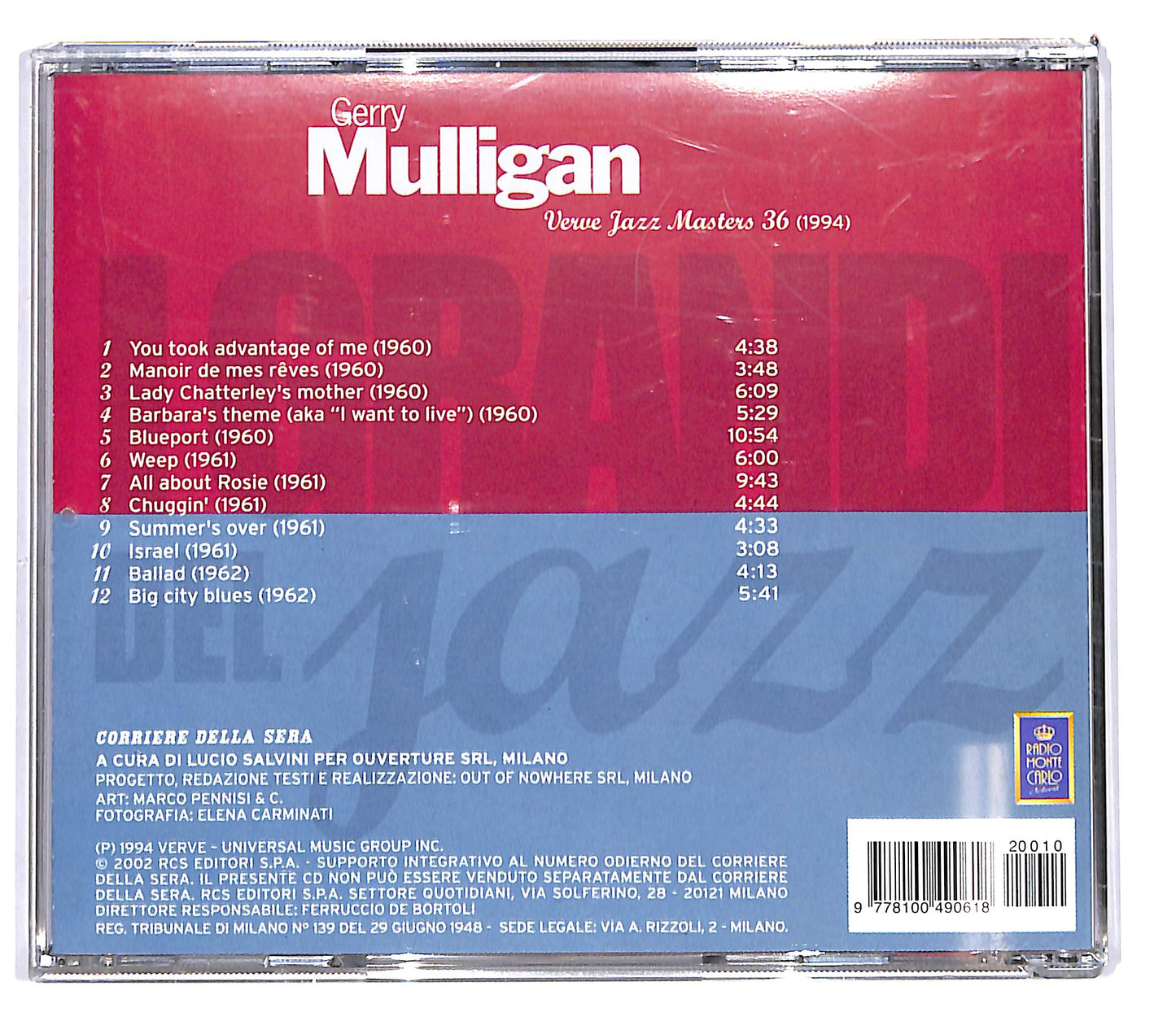 EBOND Gerry Mulligan - Verve Jazz Masters 36 EDITORIALE CD CD101927