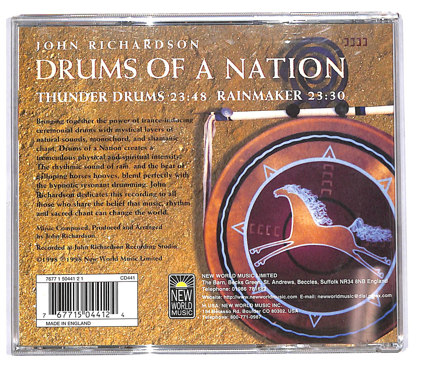 EBOND John Richardson - Drums Of A Nation CD CD101953