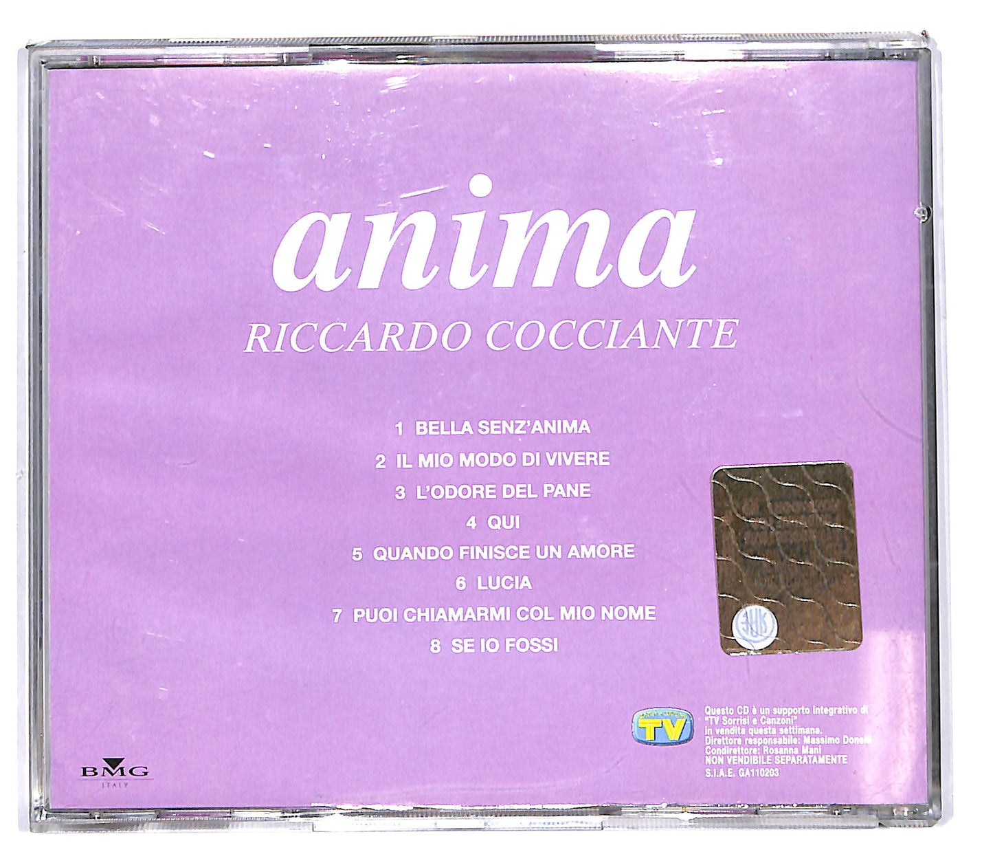 EBOND Riccardo Cocciante - Anima EDITORIALE CD CD101959