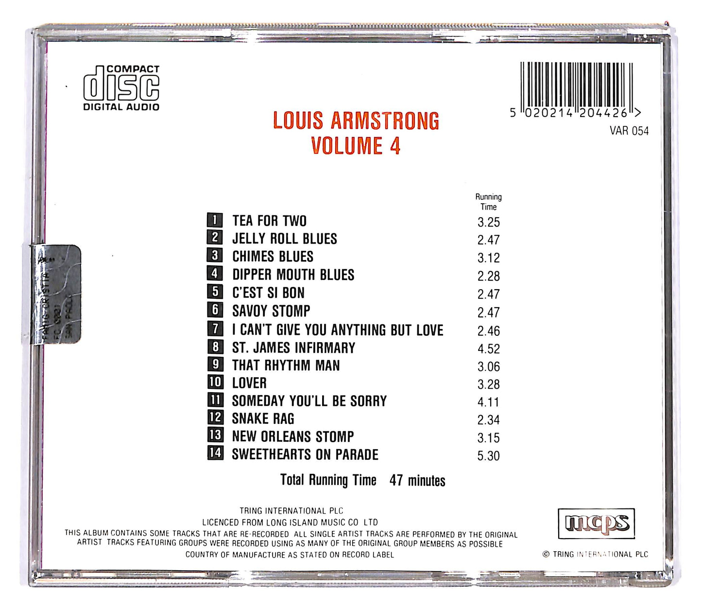 EBOND Louis Armstrong - Collection vol.4 CD CD102006