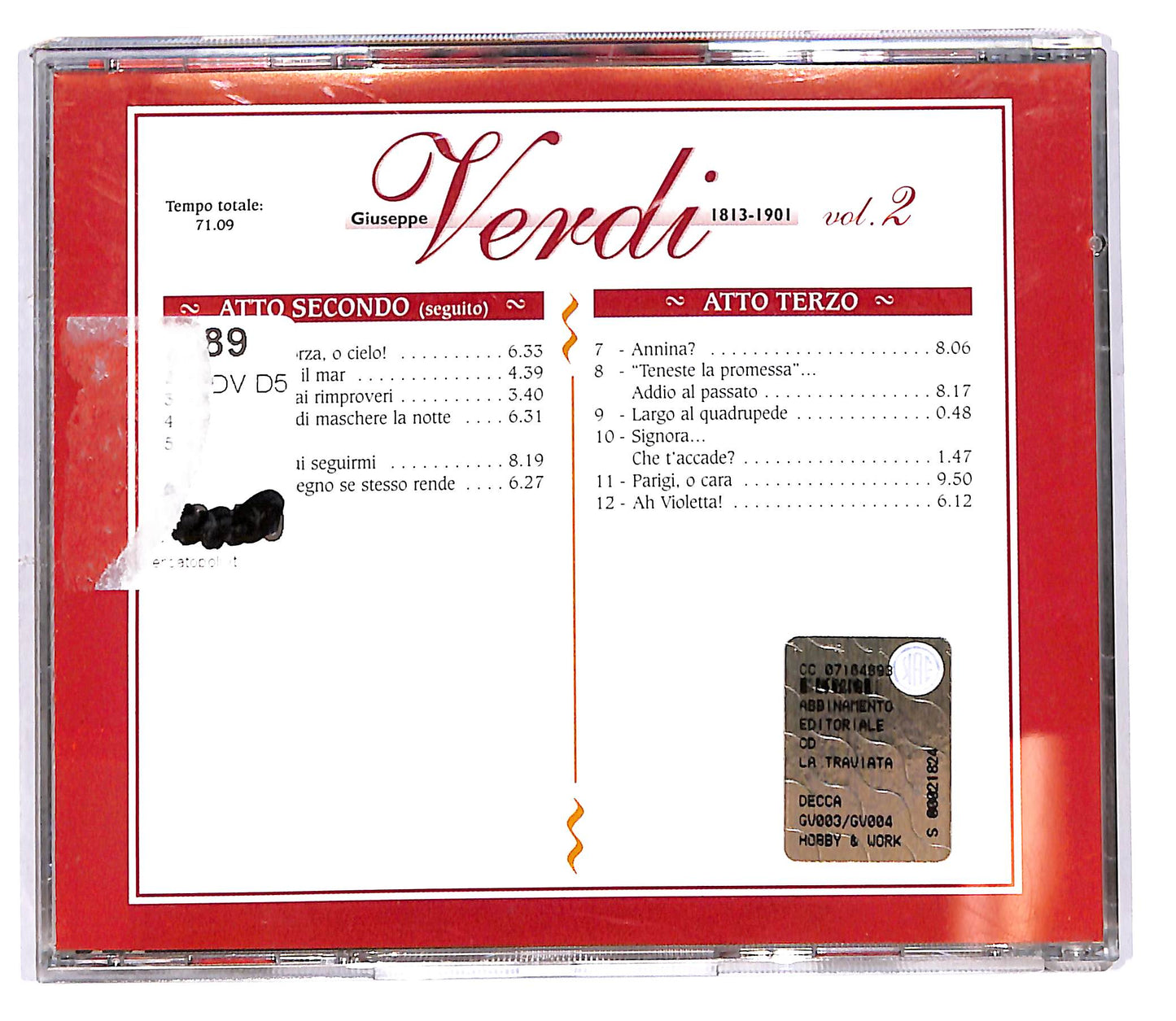 EBOND Giuseppe Verdi - La Traviata vol.2 EDITORIALE CD CD102013