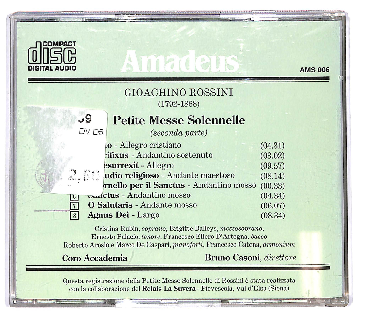 EBOND Rossini - Petite Messe Solennelle Seconda Parte EDITORIALE CD CD102015
