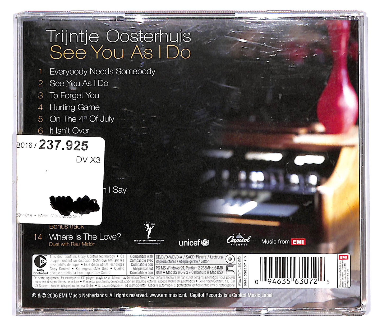 EBOND Trijntje Oosterhuis - See You As I Do CD CD102020