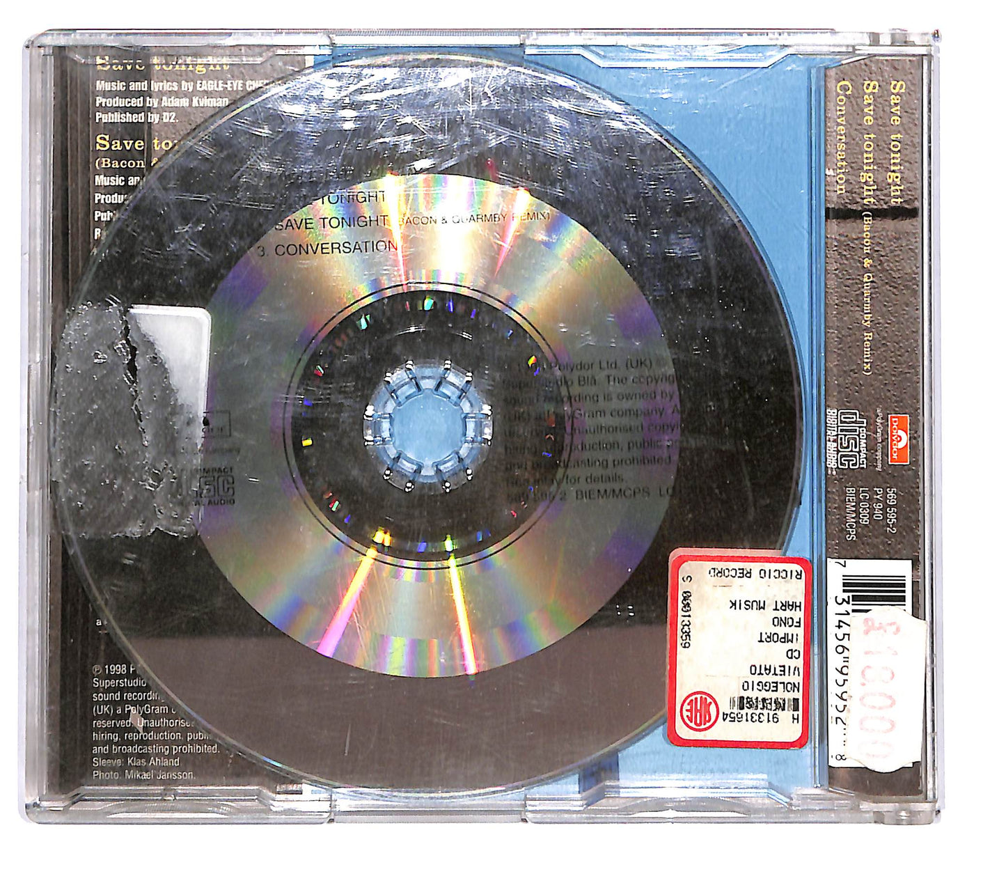 EBOND Eagle-Eye Cherry - Save Tonight CD CD102024