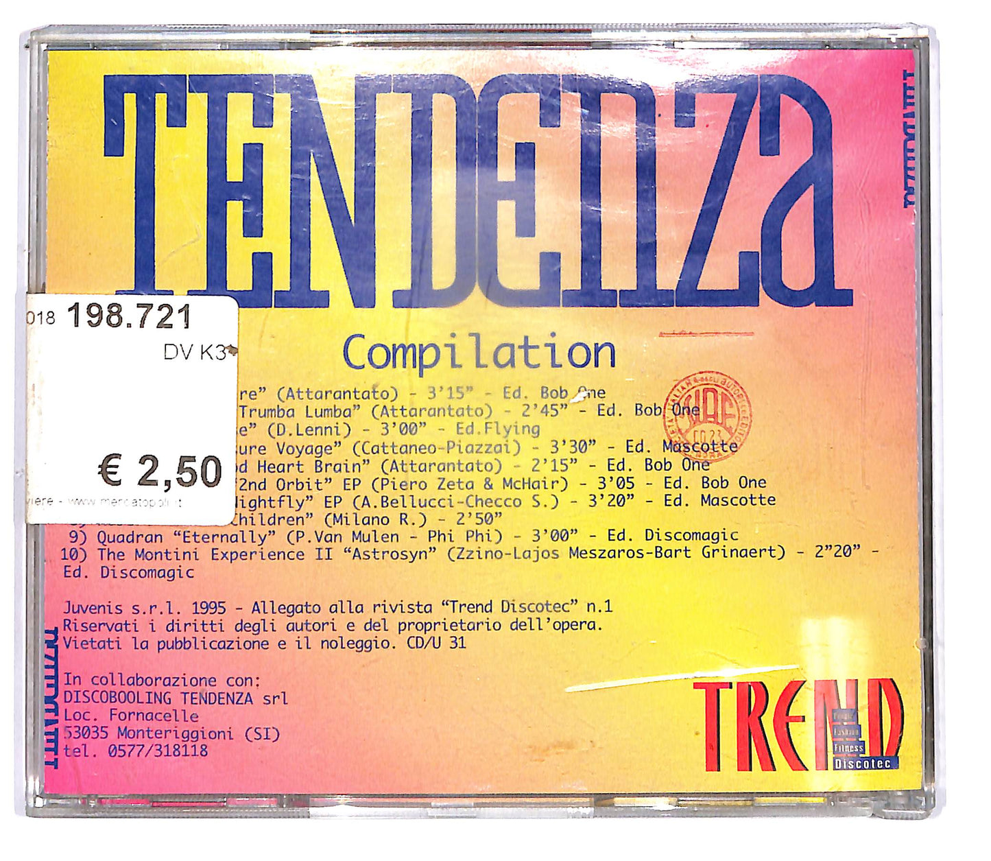 EBOND Various - Tendenza Compilation CD CD102036