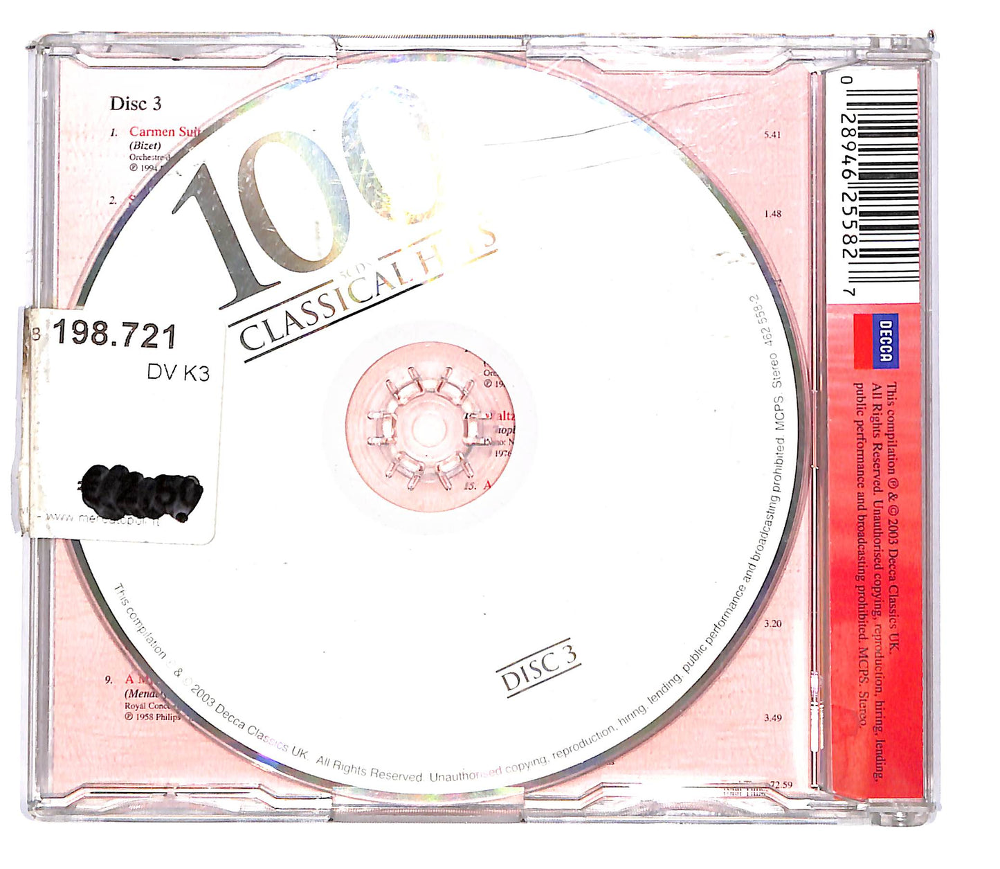 EBOND Various - 100 Classical Hits VOL.3 CD CD102049