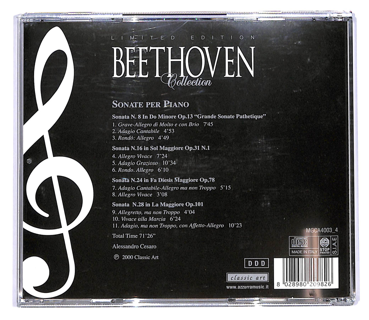 EBOND Beethoven - Sonate per piano - Collection CD CD102104