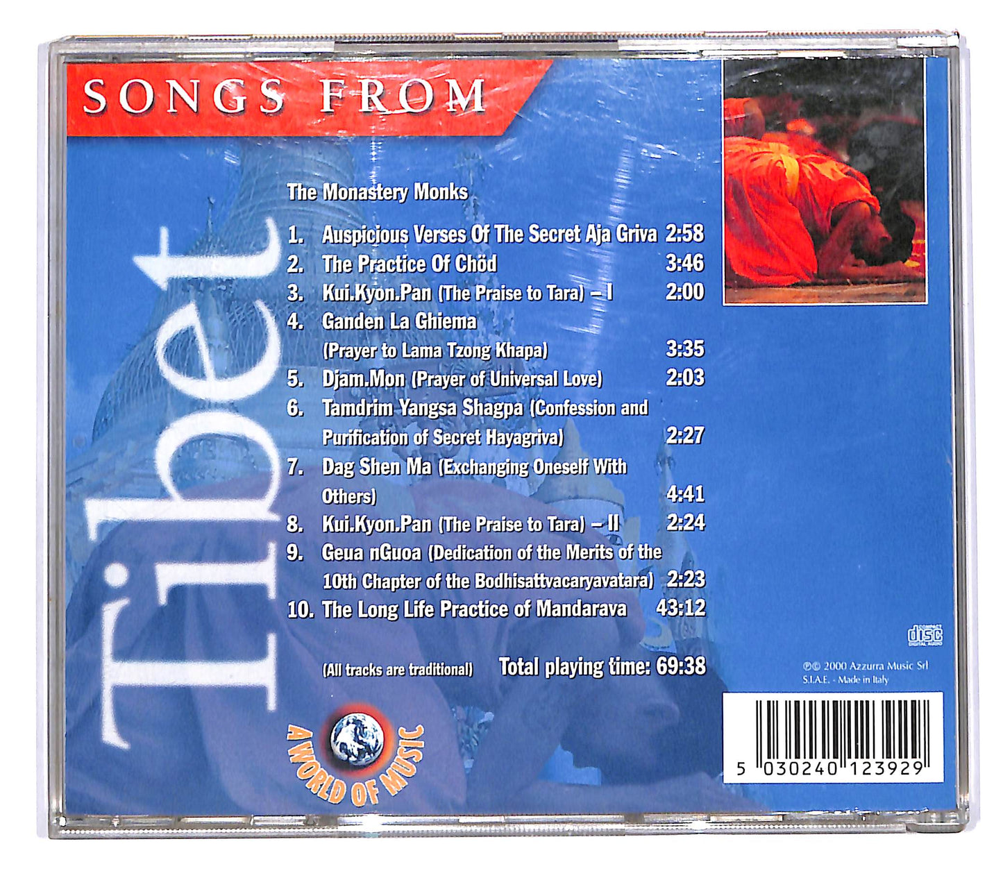 EBOND The Monastery Monks - Songs From Tibet CD CD102132