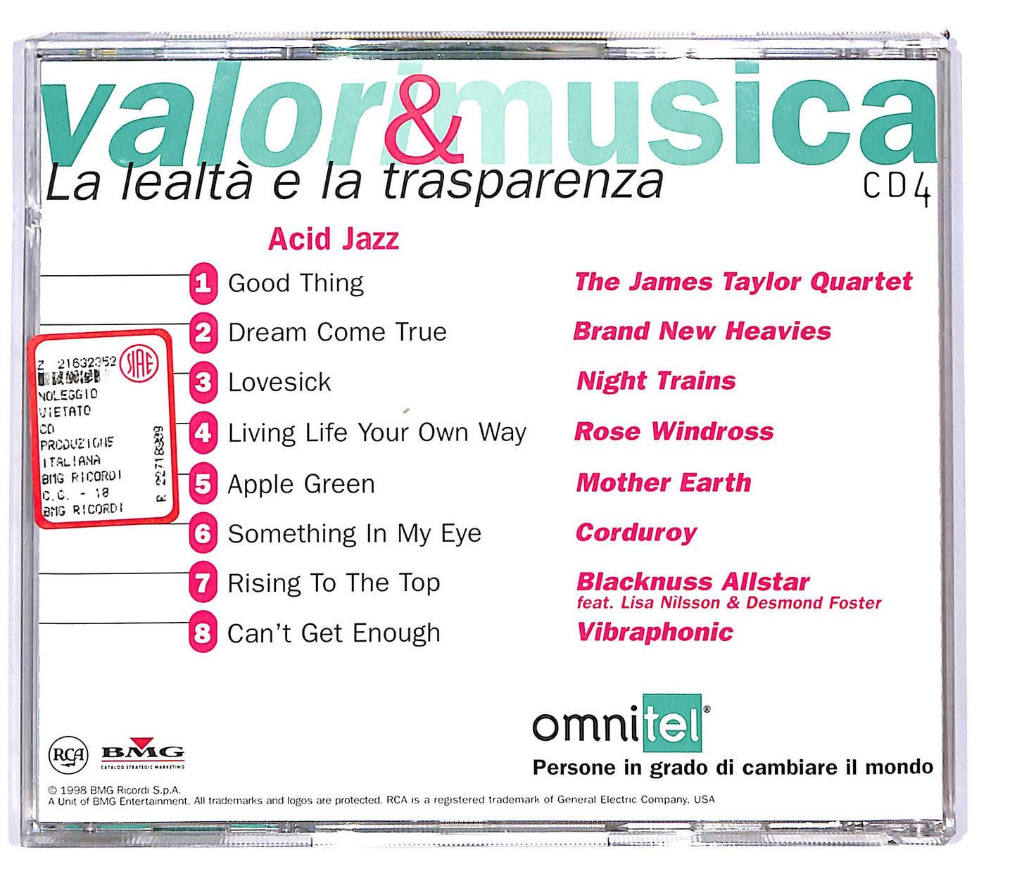 EBOND Various - La Lealta E La Trasparenza - Acid Jazz vol.4 CD CD102147