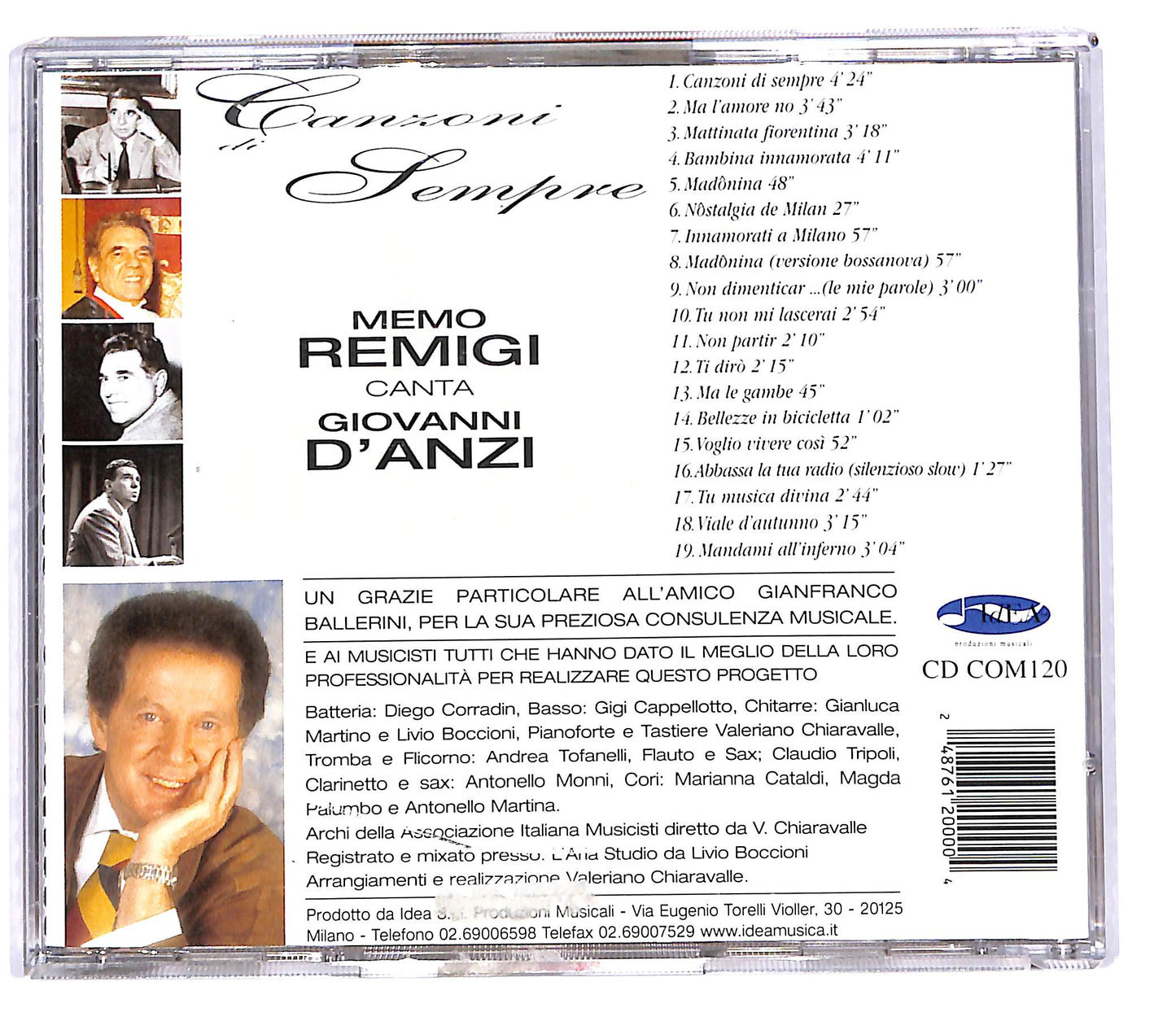 EBOND Memo Remigi - Canzoni di Sempre Remigi canta Giovanni D'Anzi CD CD102150