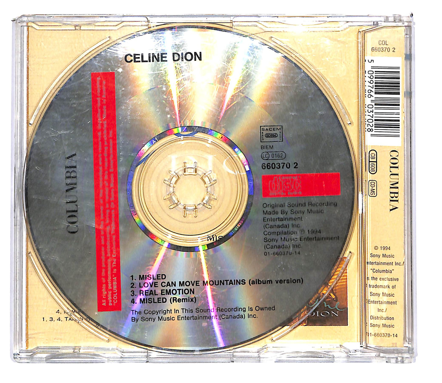 EBOND Celine Dion - Misled CD CD102205