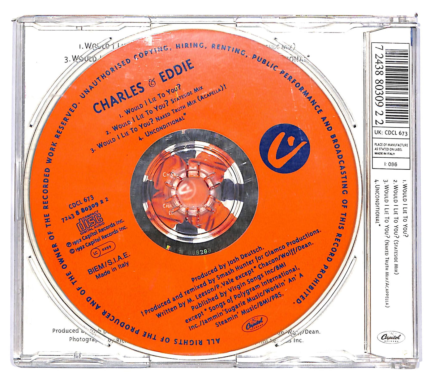 EBOND Charles & Eddie - Would I Lie To You? CD CD102235