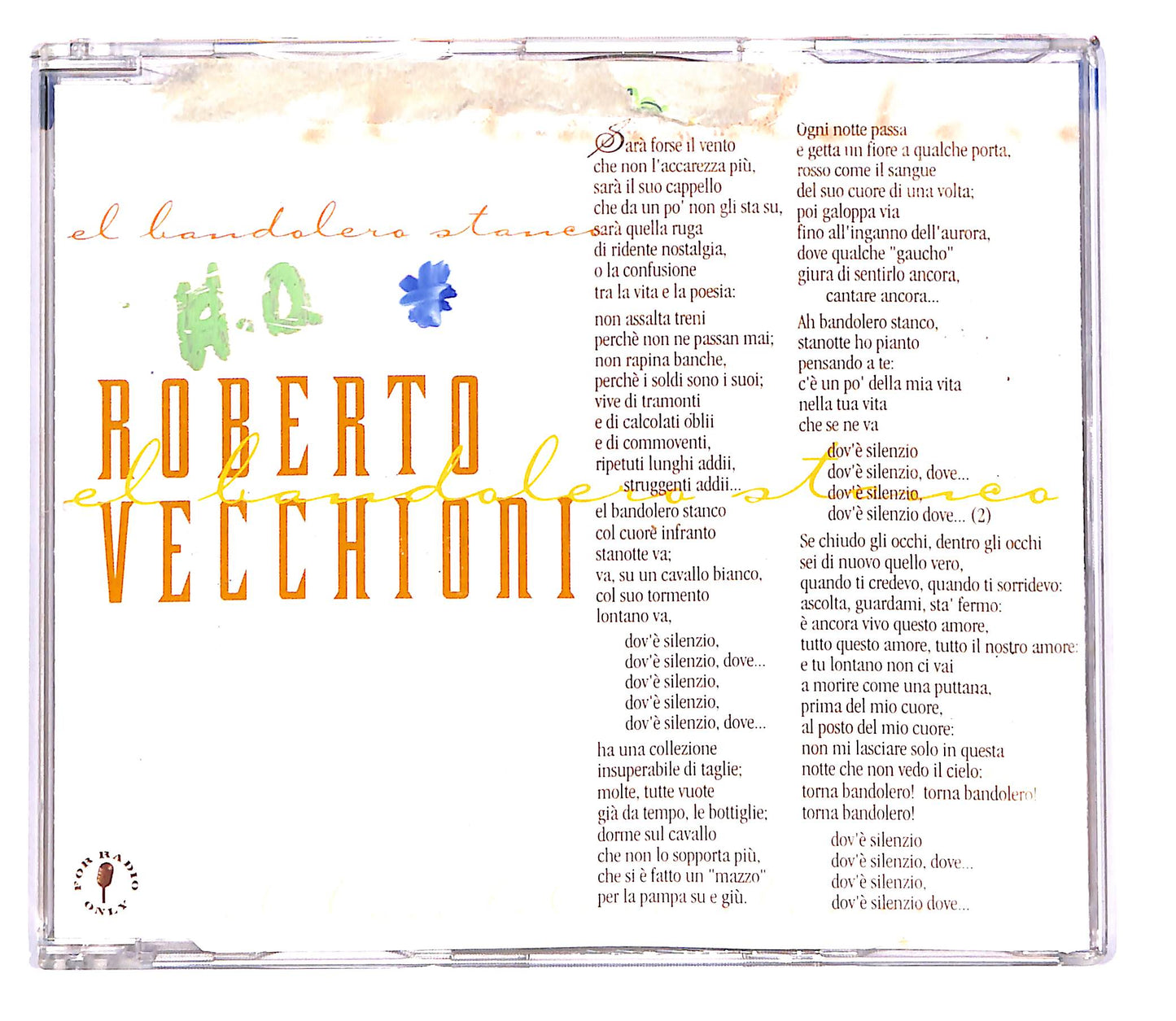 EBOND Roberto Vecchioni - El Bandolero Stanco CD CD102312