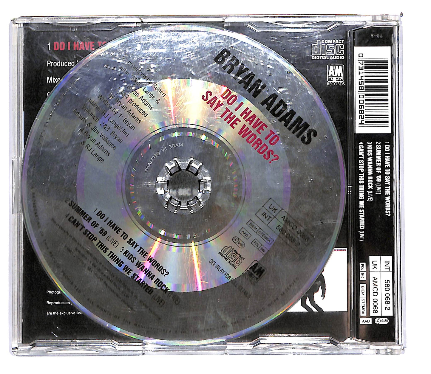 EBOND Bryan Adams - Do I Have To Say The Words CD CD102320