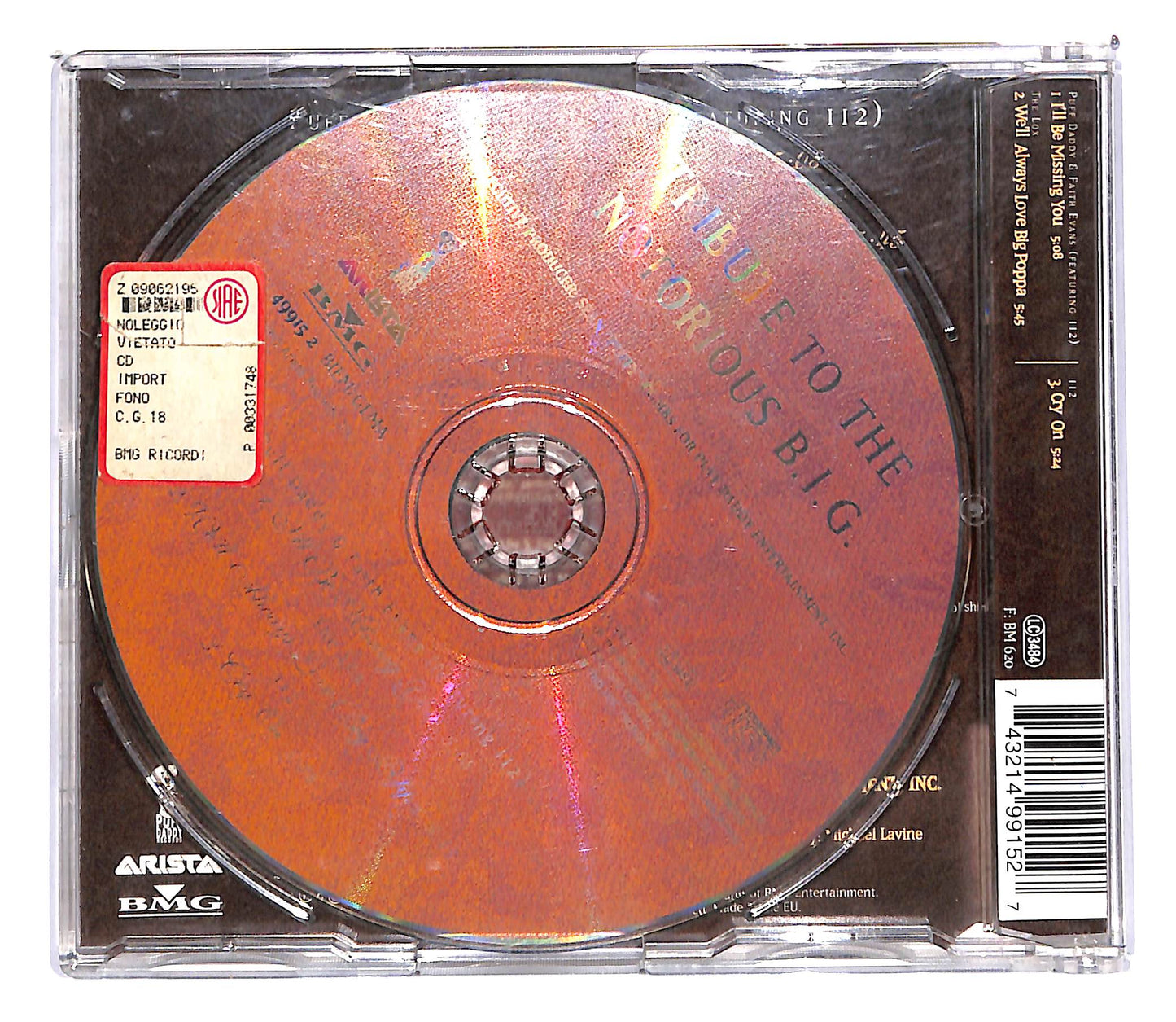 EBOND Puff Daddy - Tribute To The Notorious B.I.G. CD CD102341