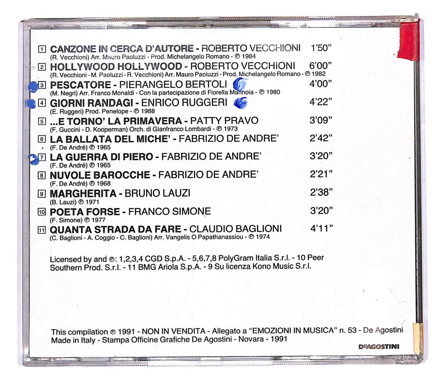 EBOND Various - Giorni Randagi - Emozioni in musica EDITORIALE CD CD102414